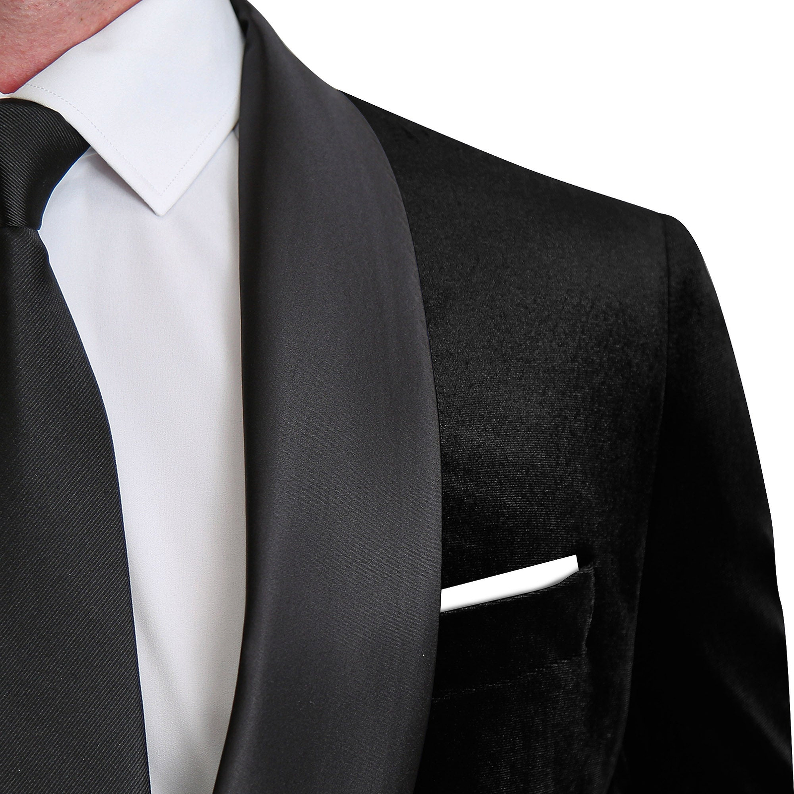 Athletic Fit Stretch Tuxedo Jacket - Black Velvet