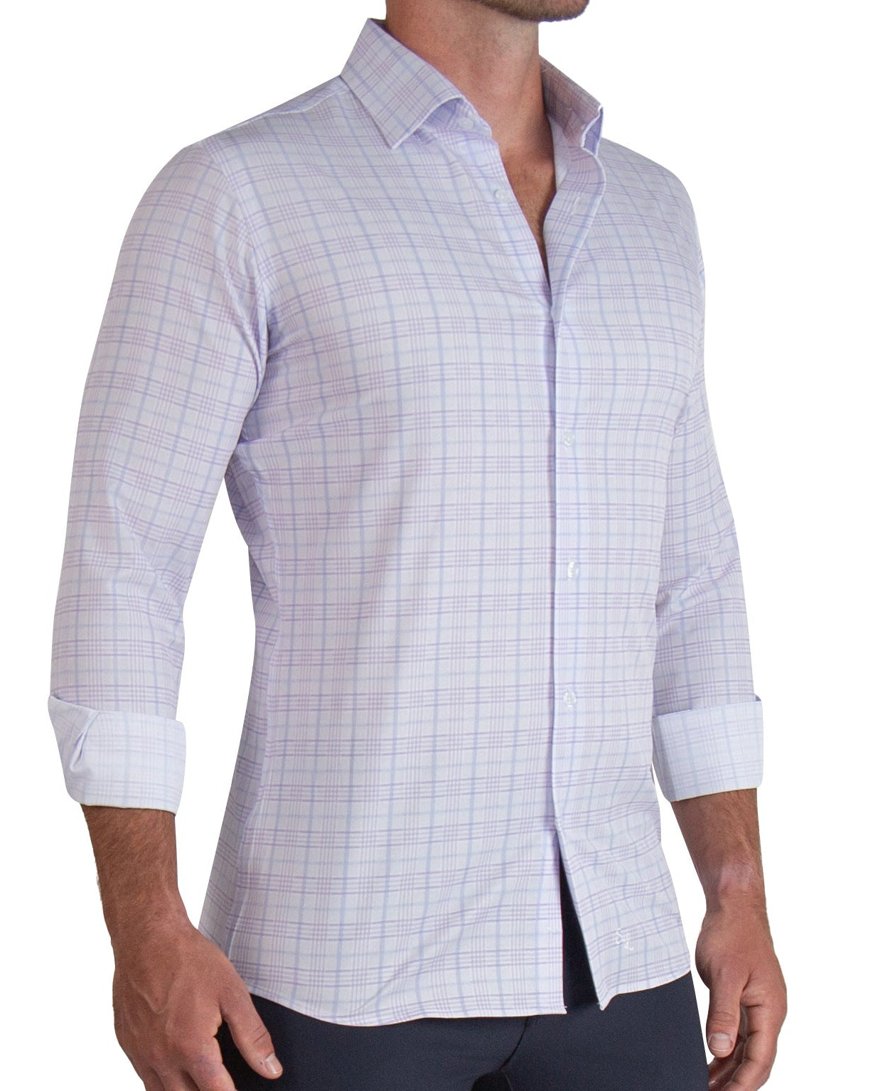 "The Lavender" Light & Dark Purple Plaid - Classic Fit