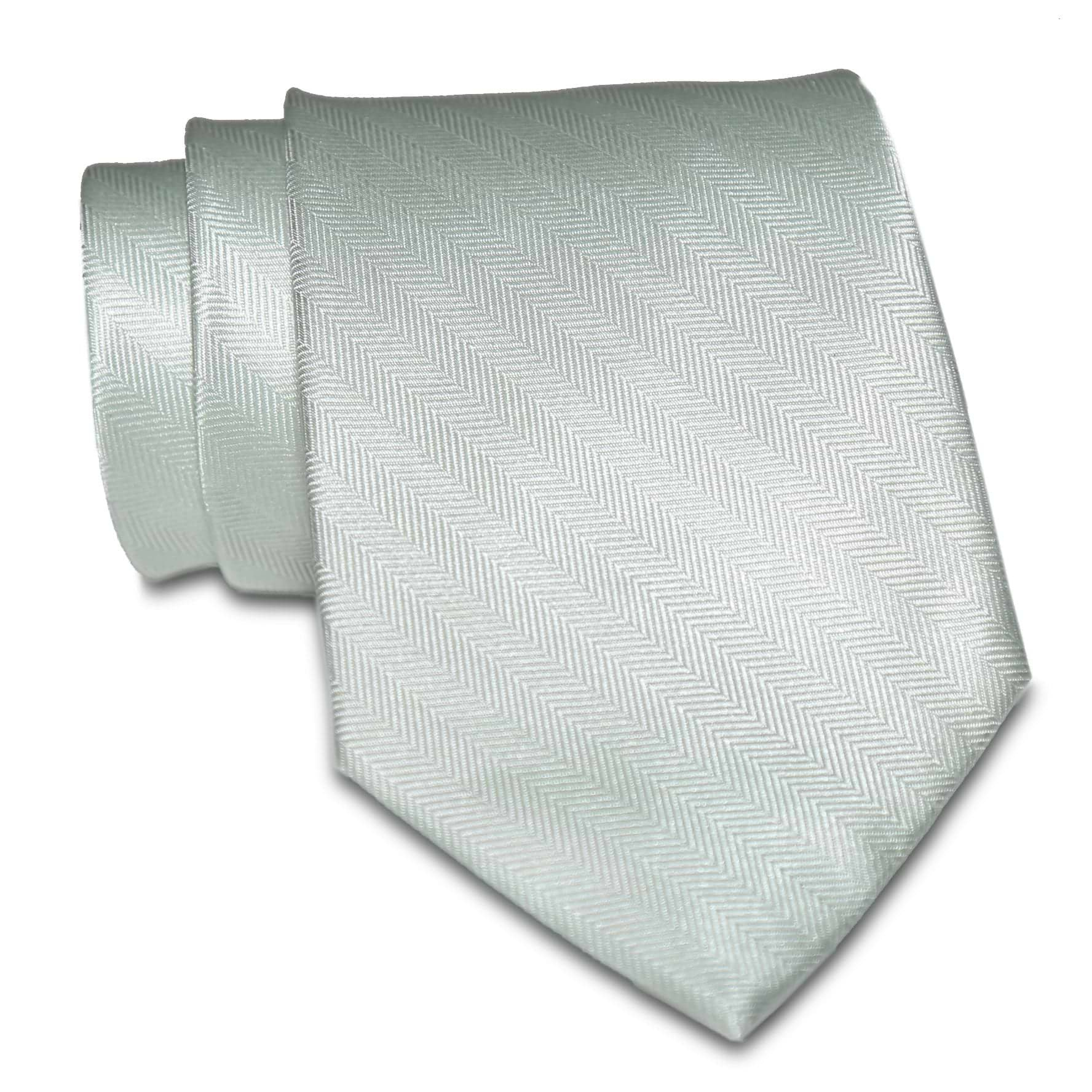 Sage Green Woven Silk Tie