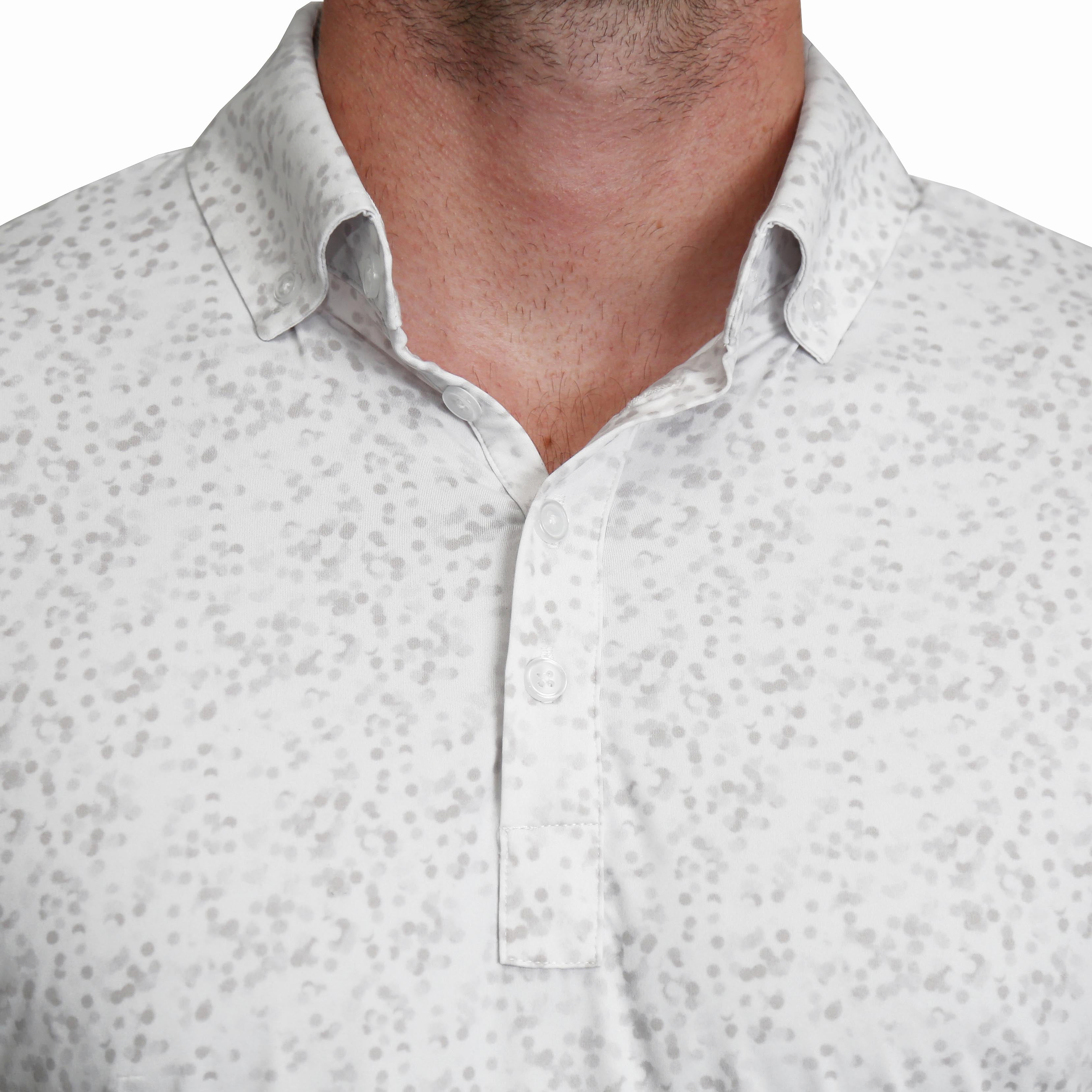 "The Beckett" White with Abstract Dots