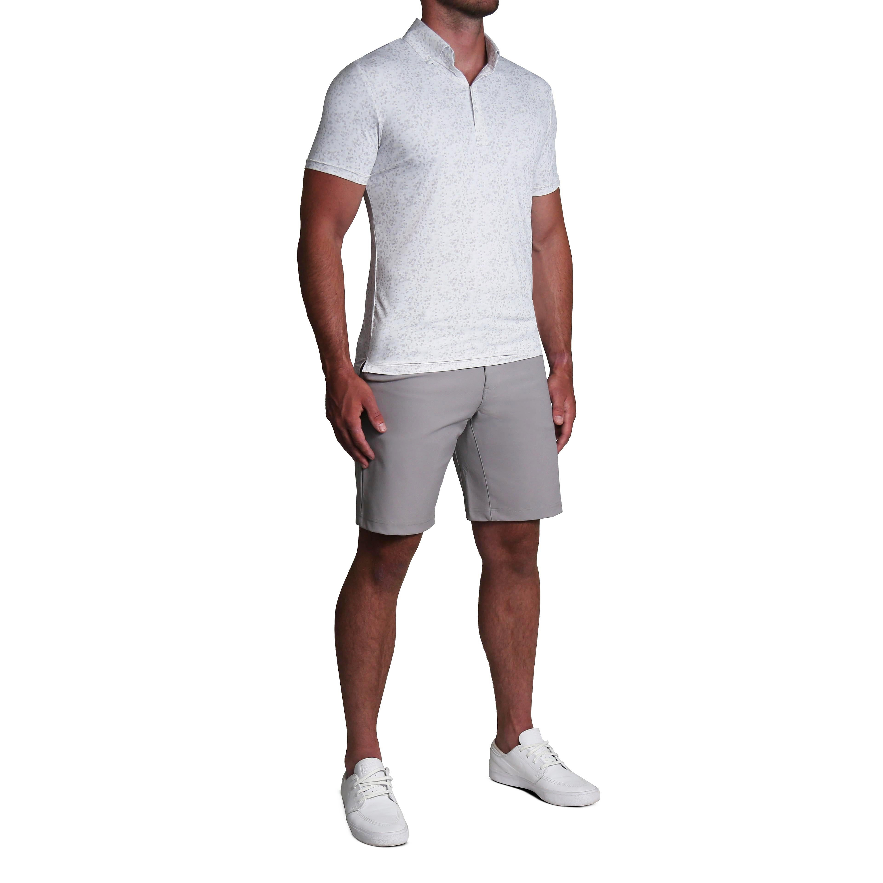 "The Beckett" White with Abstract Dots