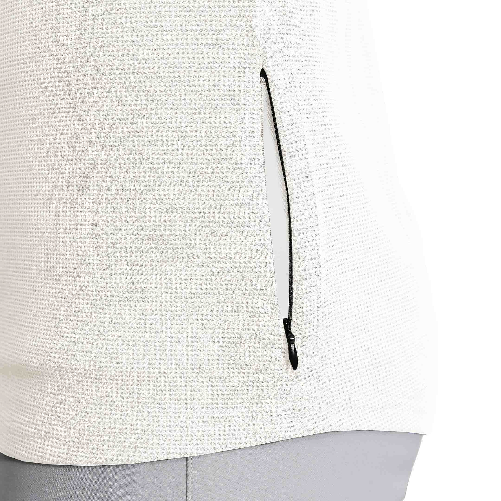 Waffle Knit Quarter Zip - Solid Cream