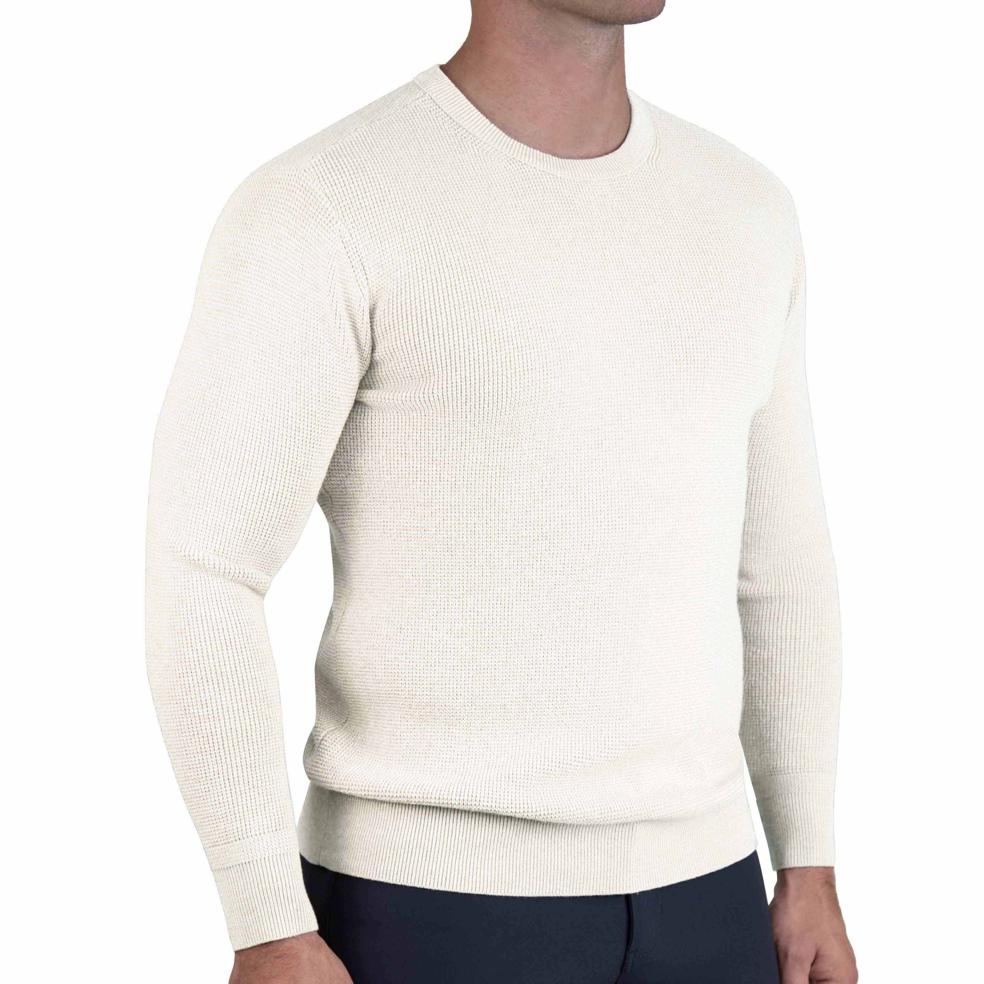 Heavy Knit Crewneck  - Cream