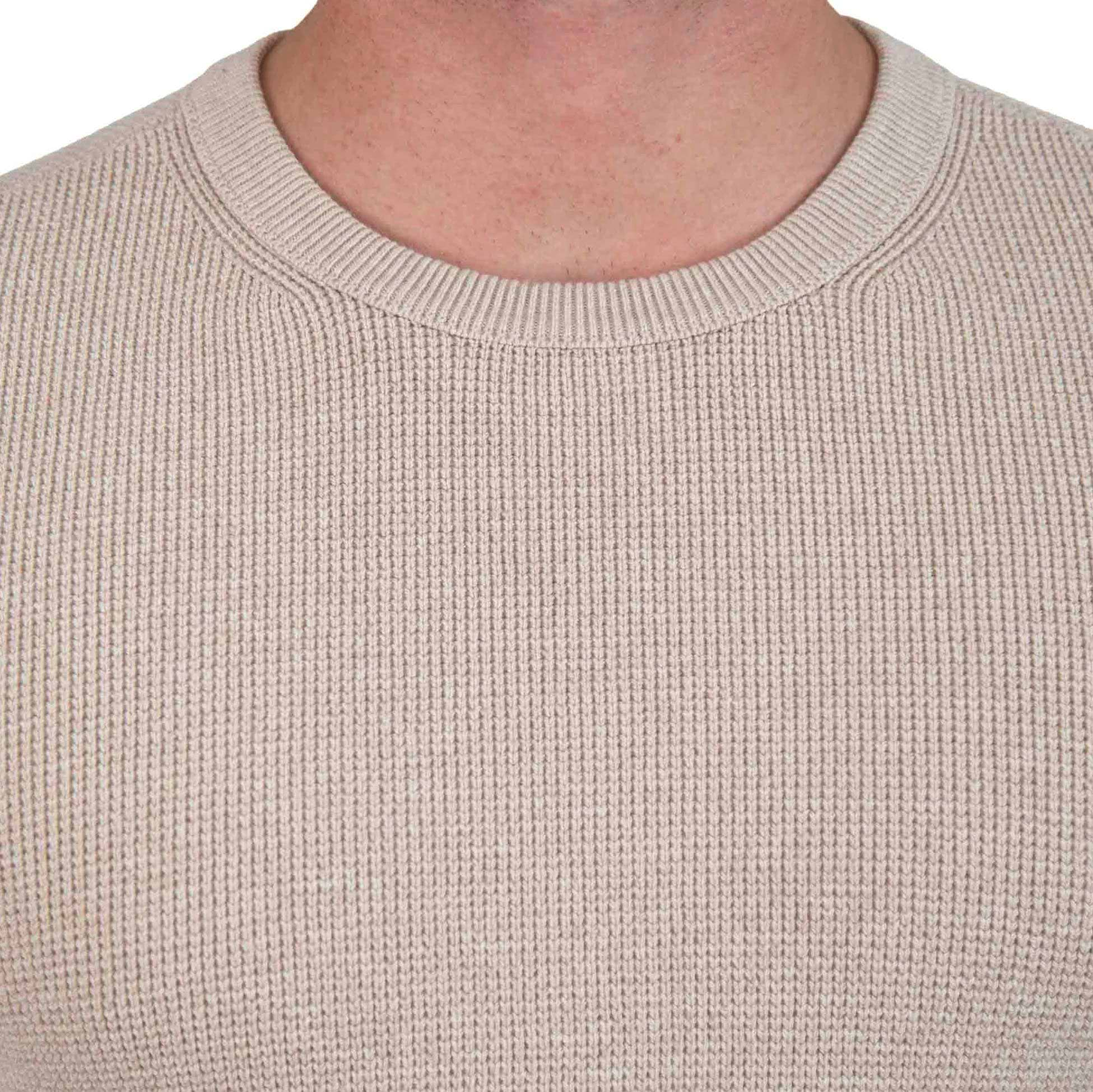 Heavy Knit Crewneck  - Tan