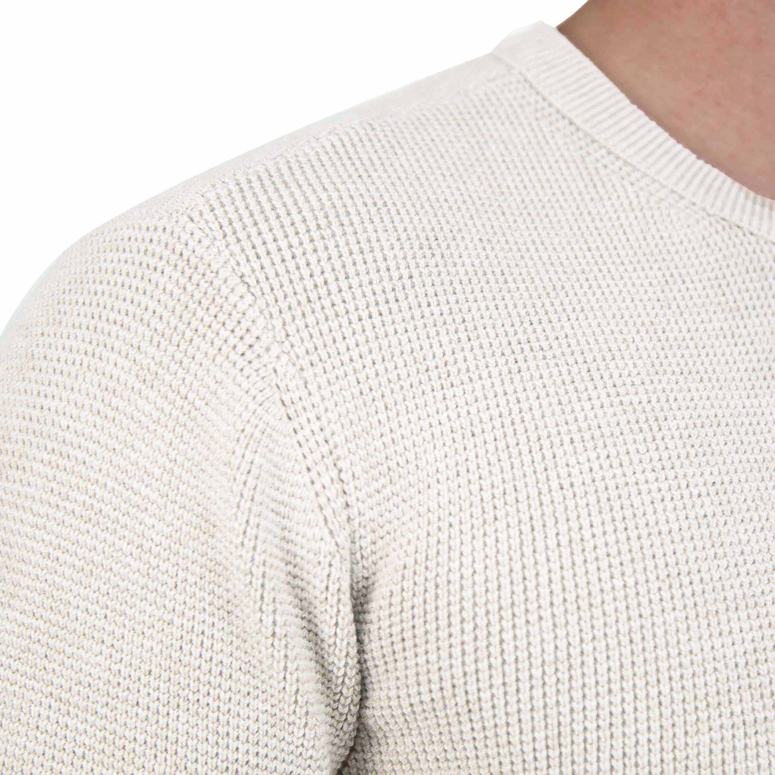 Heavy Knit Crewneck  - Cream