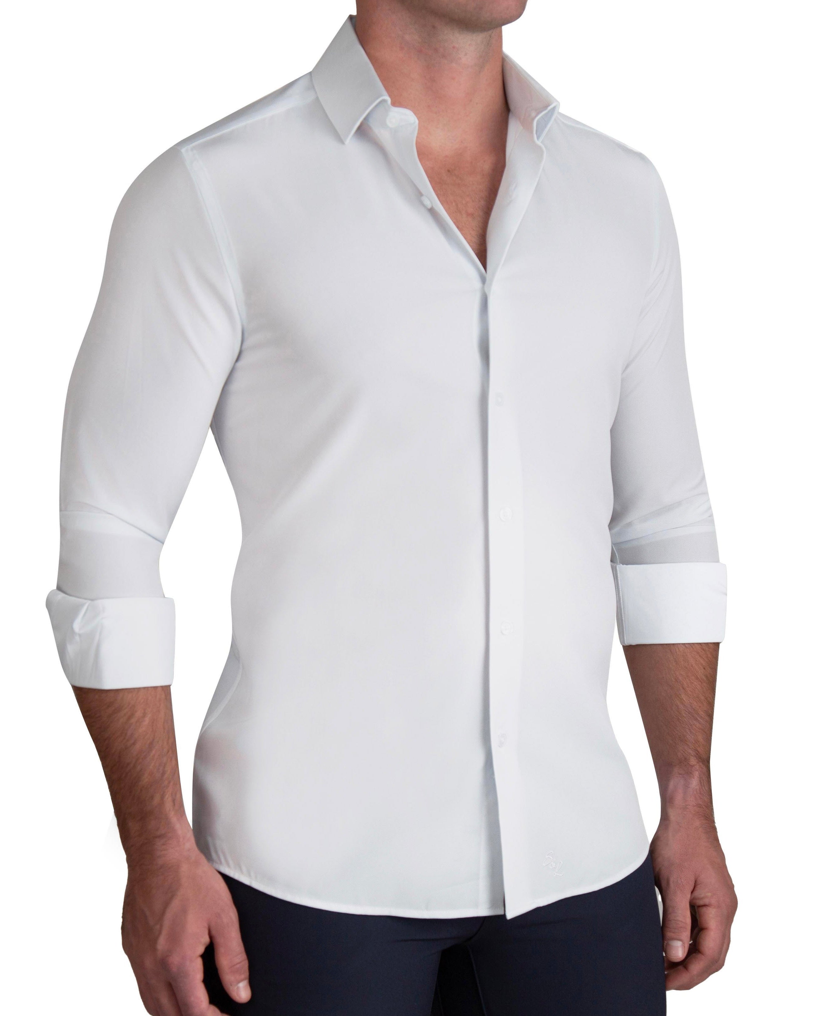 "The Stafford" Solid White Weave