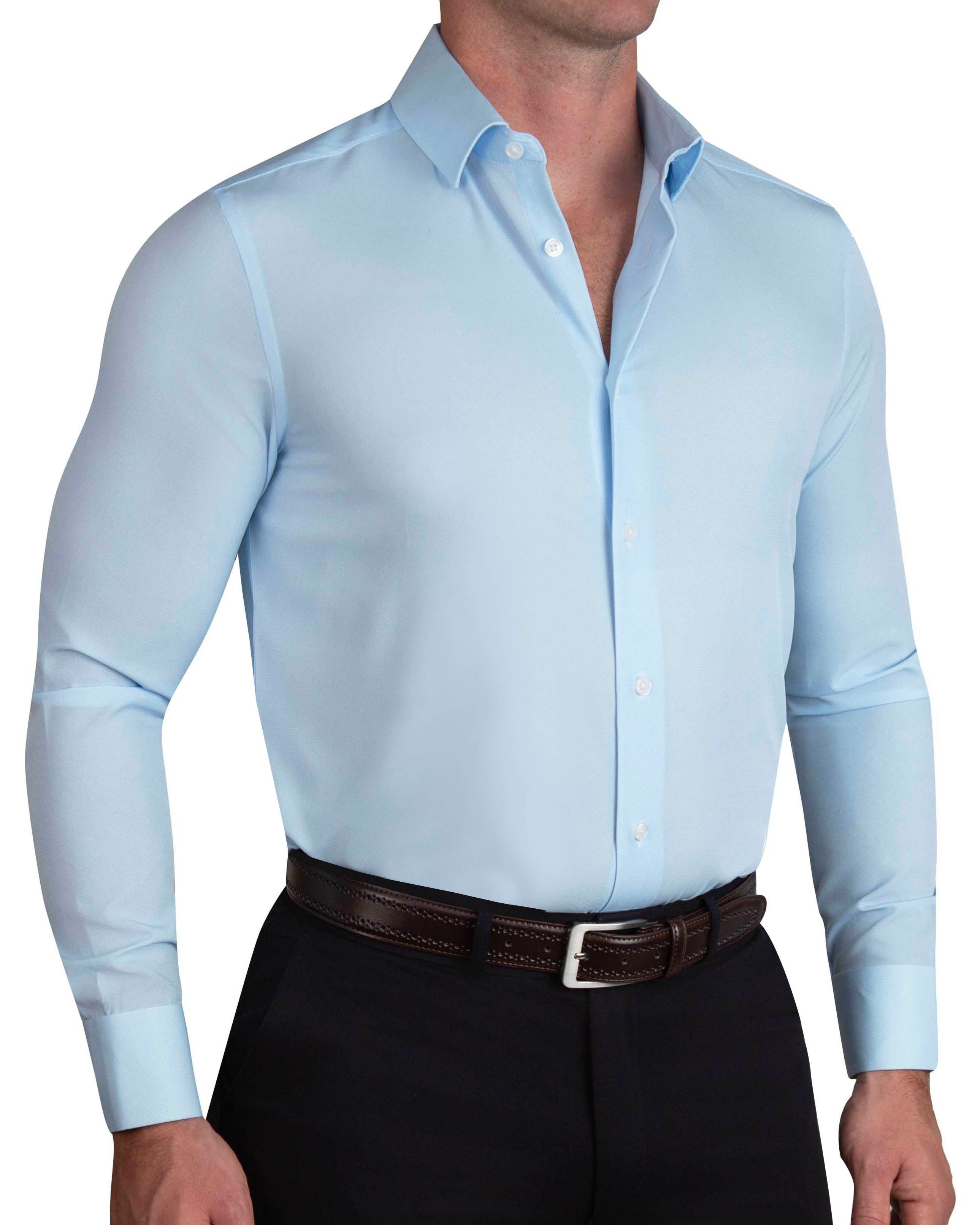 ''The Peter" Light Blue Weave - Classic Fit