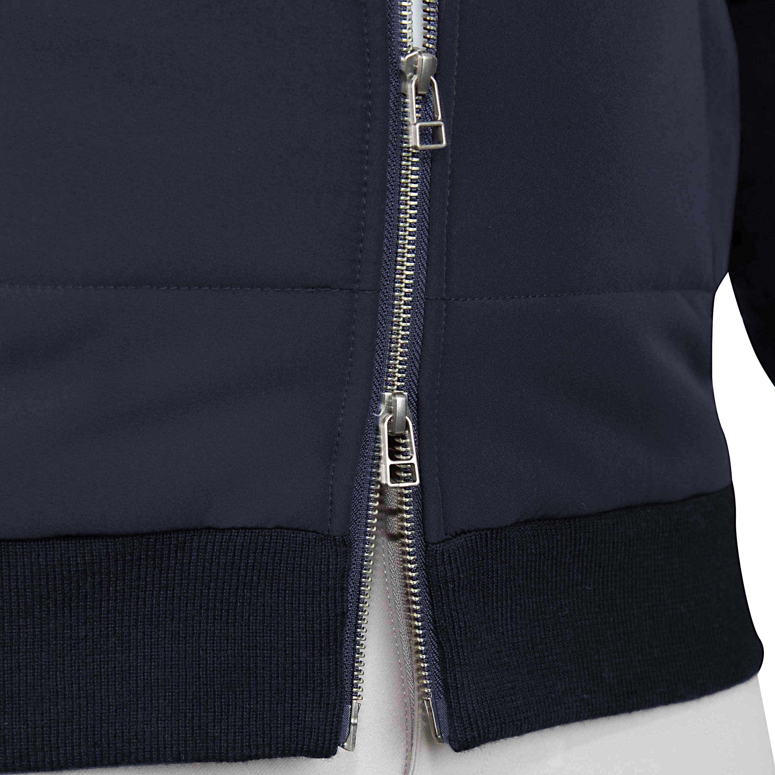 Knit Zip Jacket - Navy