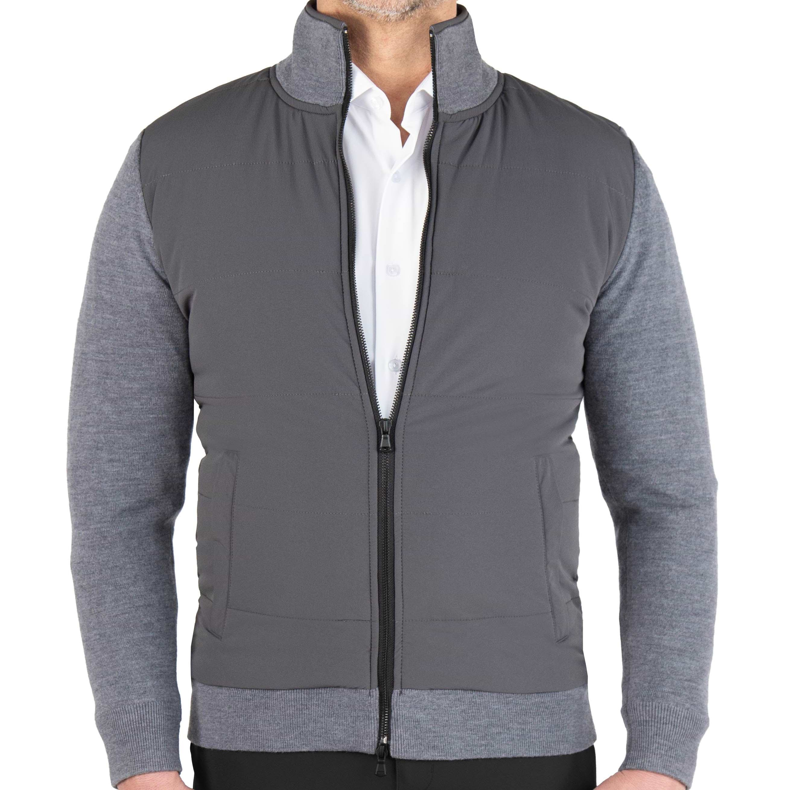 Knit Zip Jacket - Grey