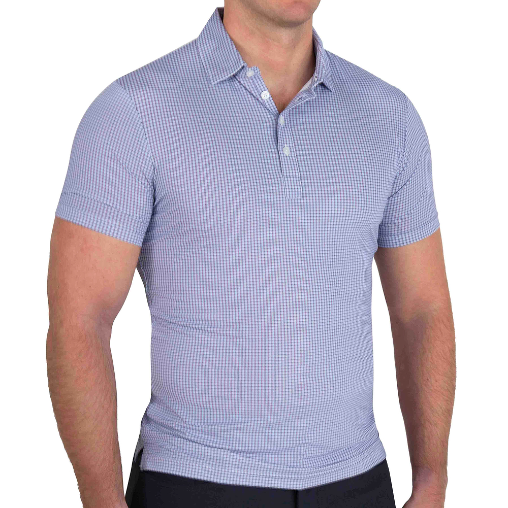 "The Delray" Navy & Pink Cross Stitch