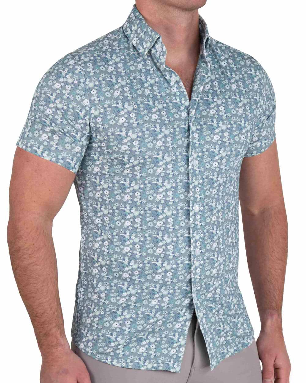 "The Bloom" Grey with Floral Print