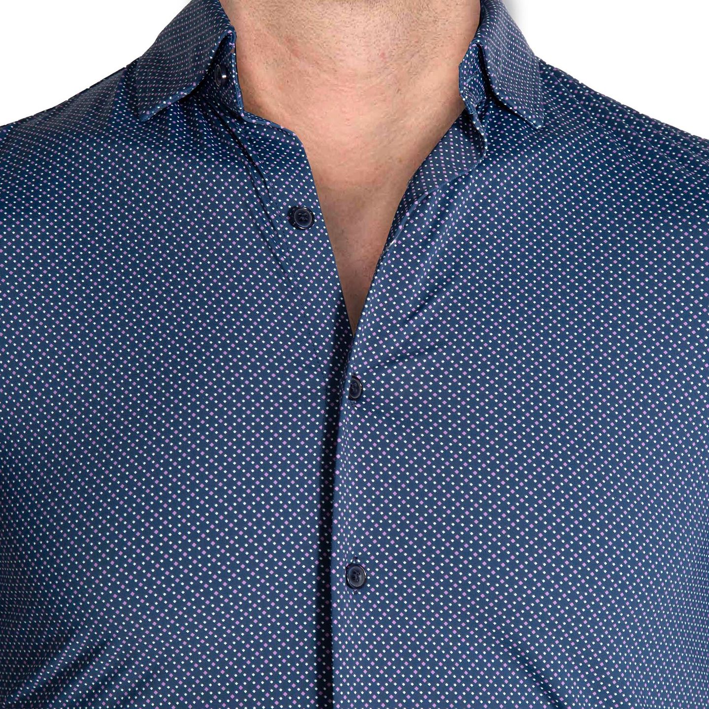 "The Bristol" Navy with Geo Mini Squares