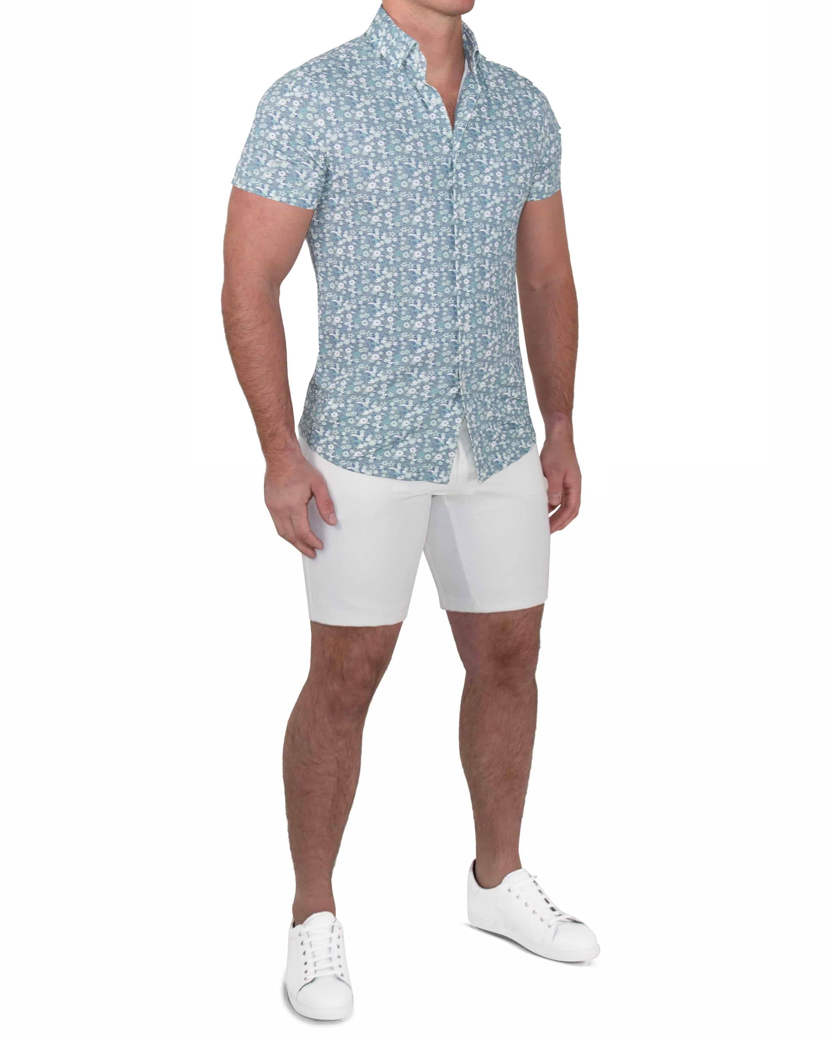 "The Bloom" Grey with Floral Print