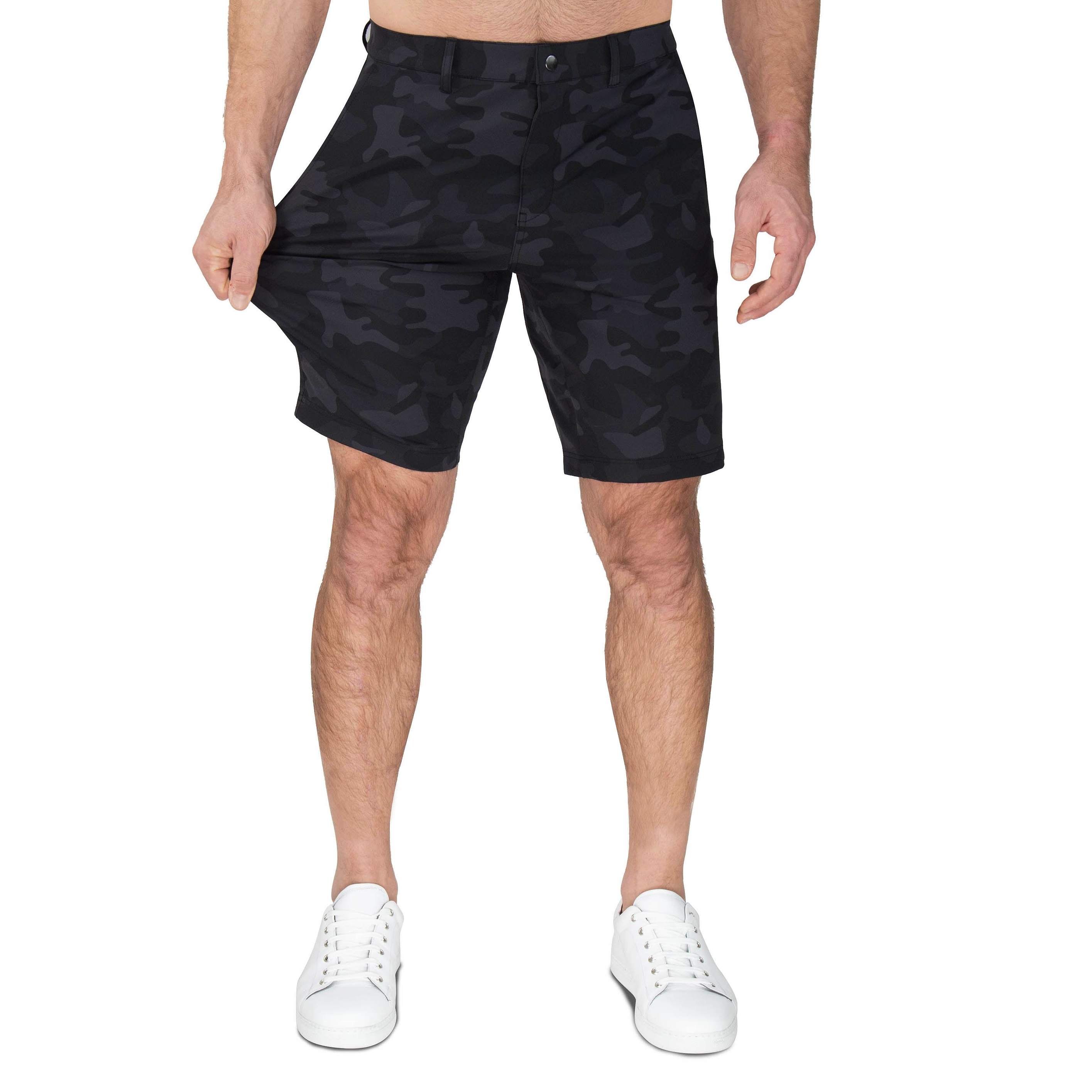 Athletic Fit Short - Black & Grey Camo
