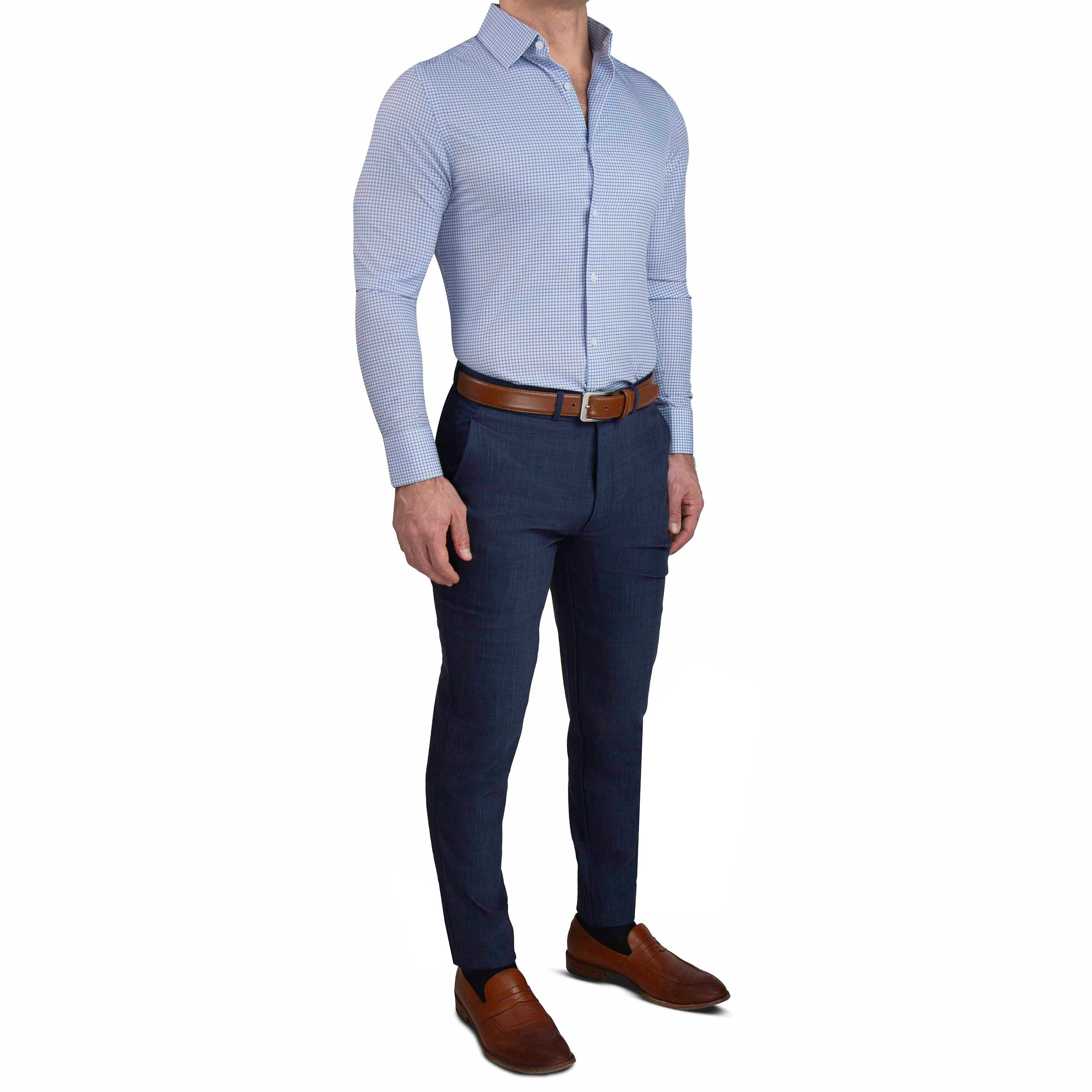 "The Rover" Blue Mini Windowpane