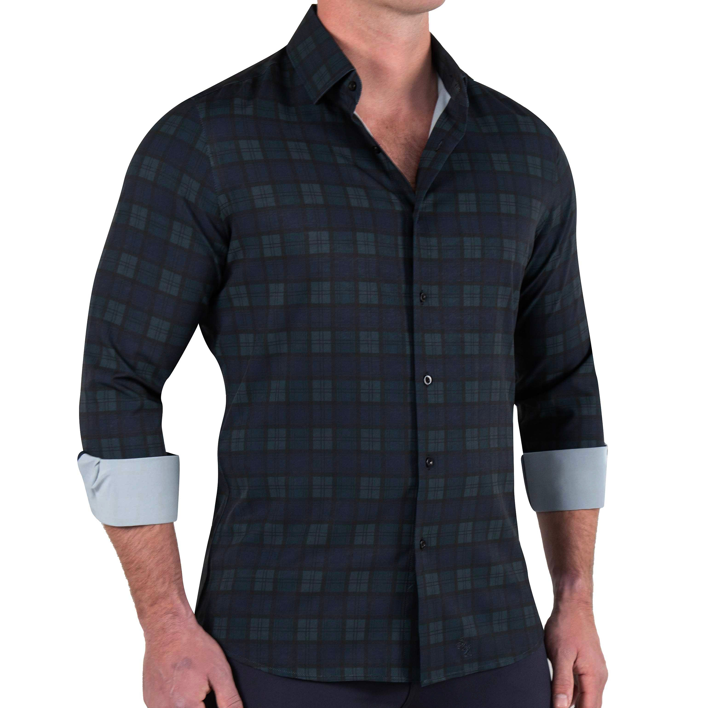 "The York" Navy, Black & Olive Plaid
