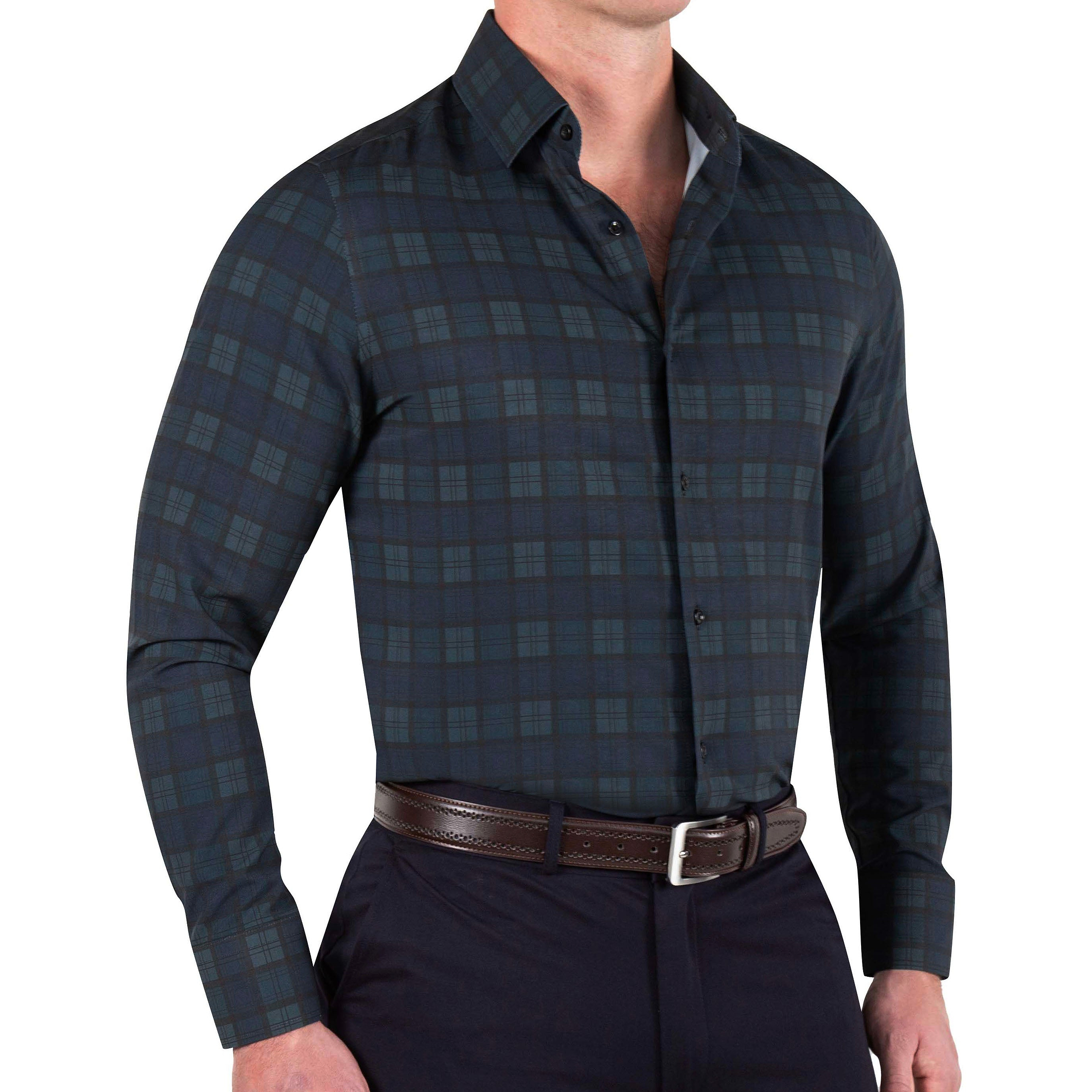 "The York" Navy, Black & Olive Plaid