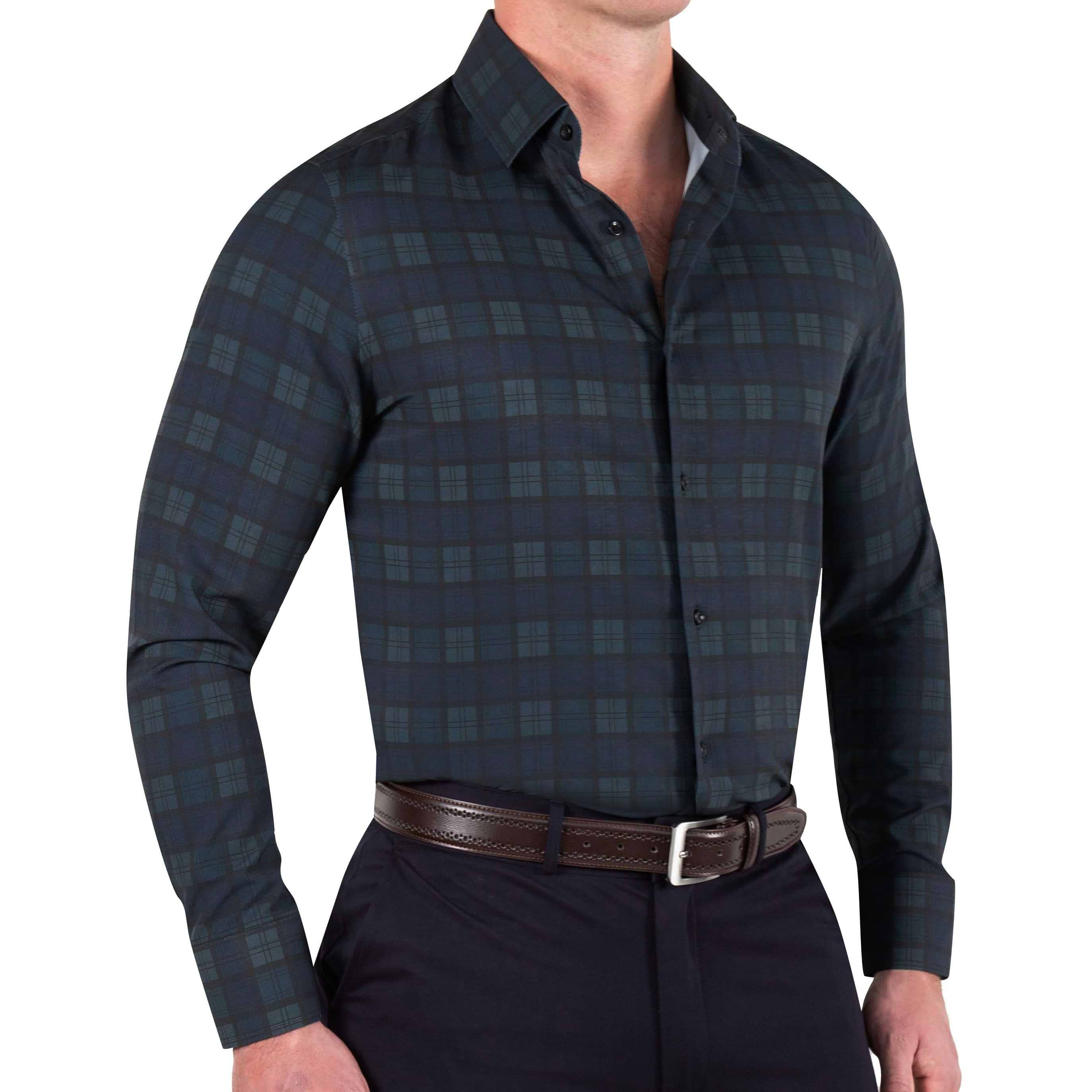"The York" Navy, Black & Olive Plaid