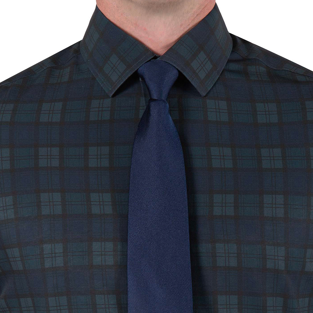 "The York" Navy, Black & Olive Plaid