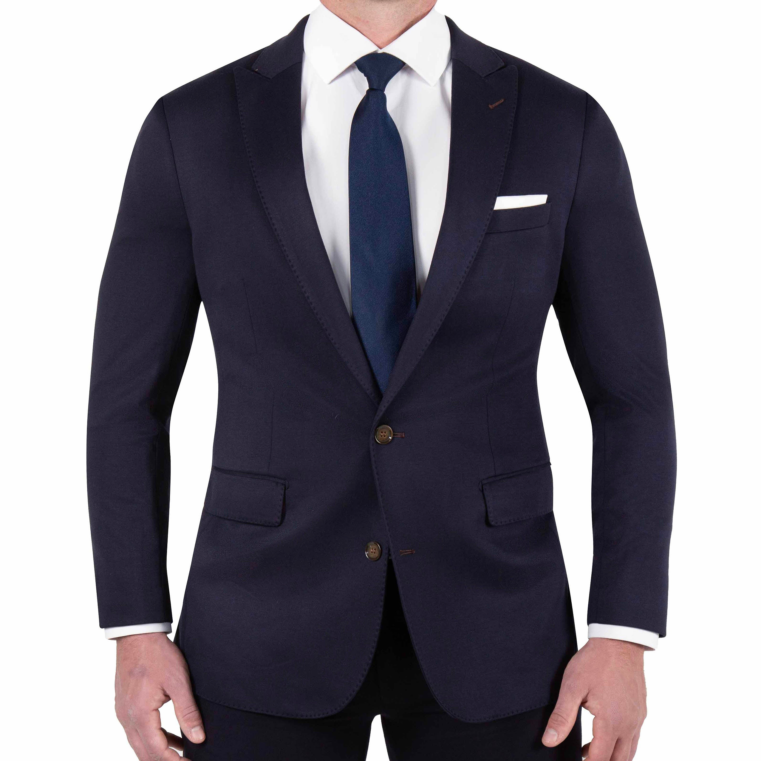 Athletic Fit Stretch Blazer - Navy - Pick Stitch