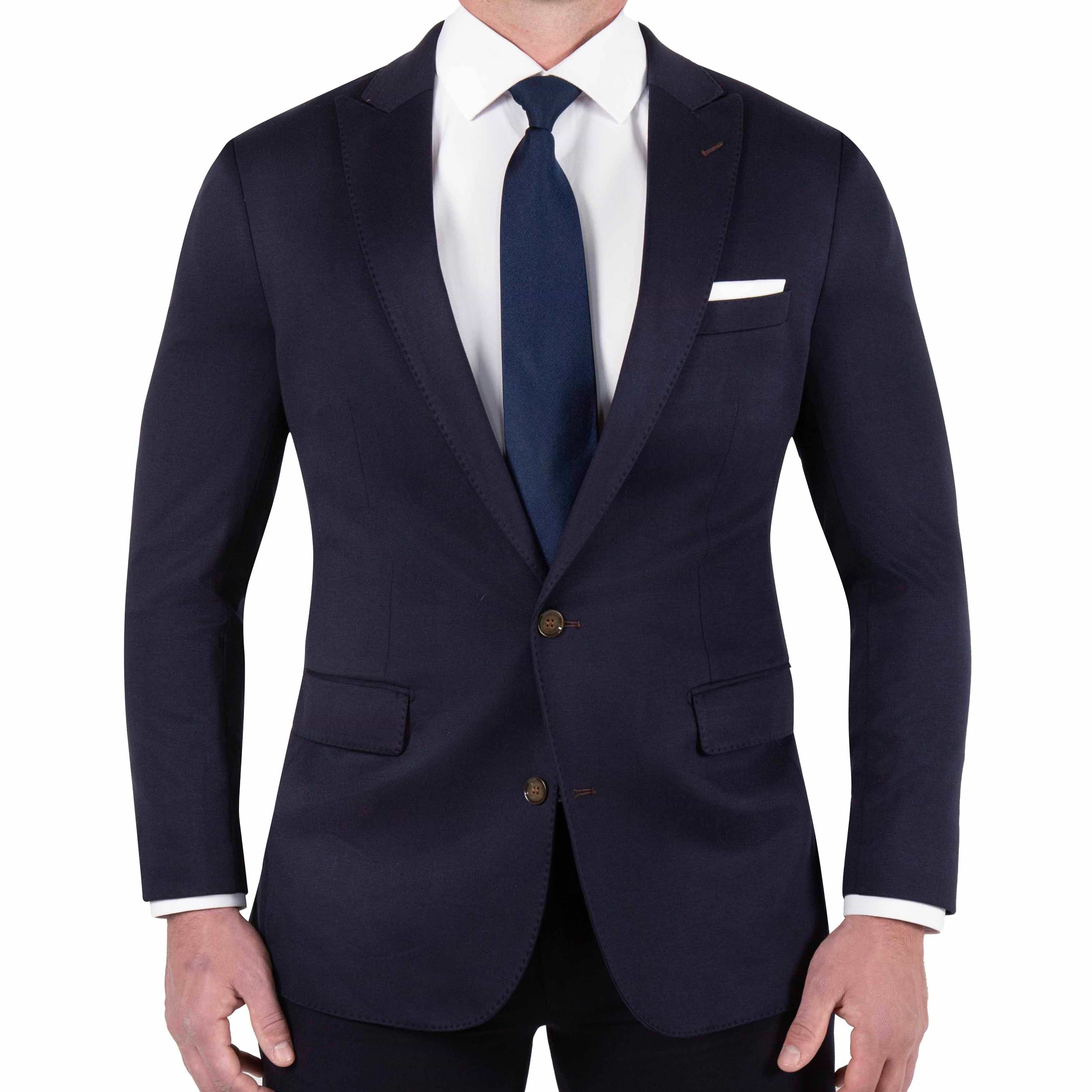 Athletic Fit Stretch Blazer - Navy - Pick Stitch