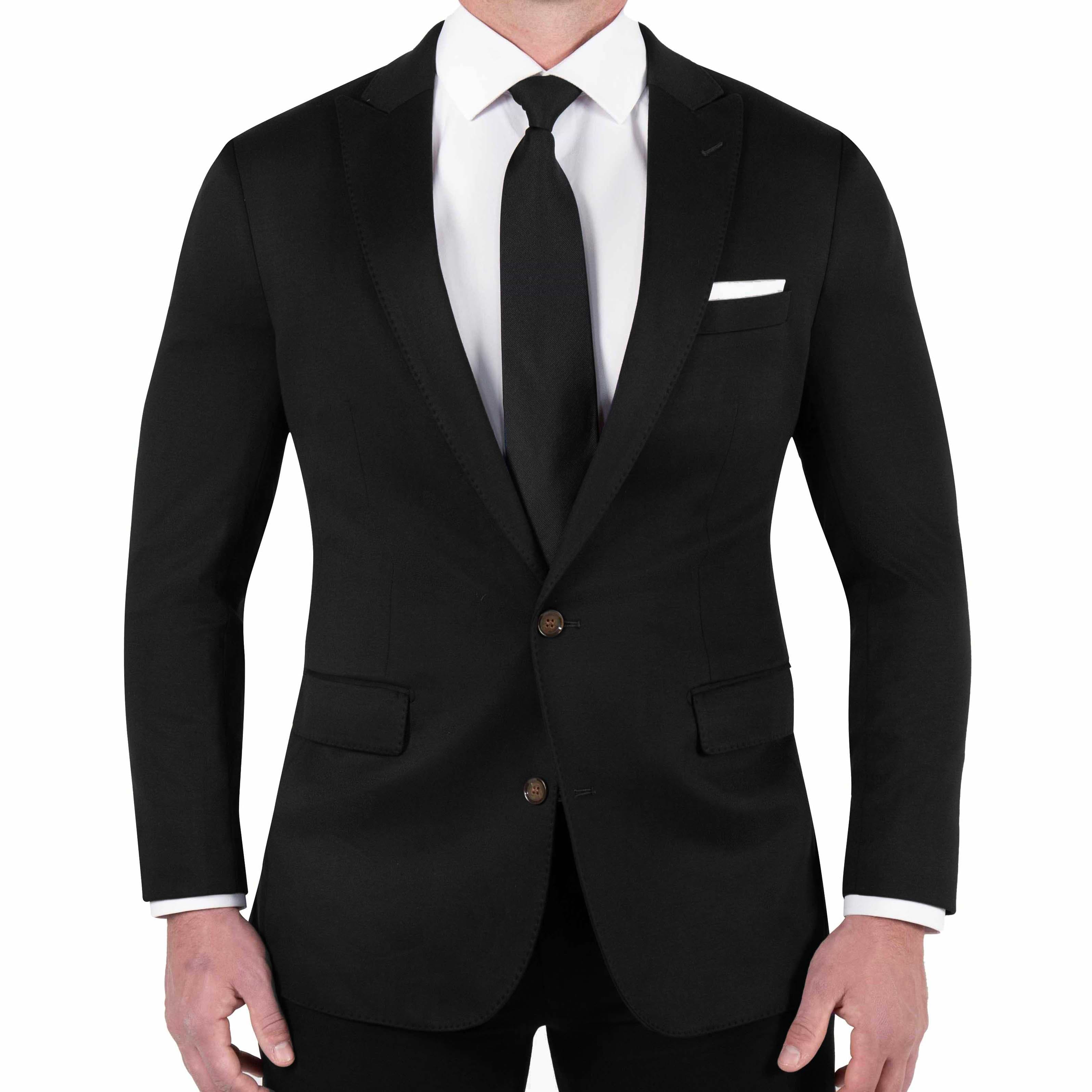 Athletic Fit Stretch Blazer - Black - Pick Stitch