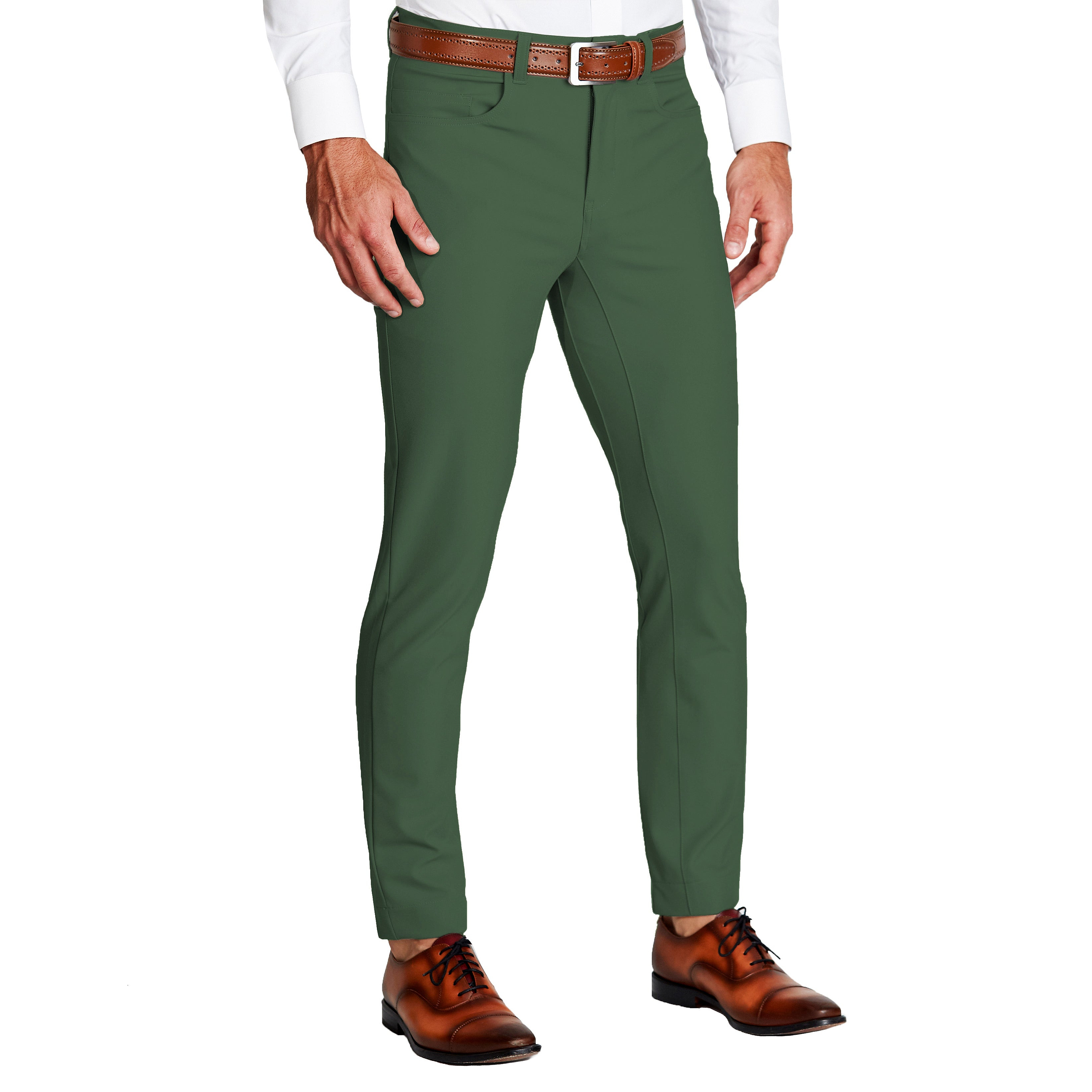 Athletic Fit Stretch Tech Chino - Hunter Green
