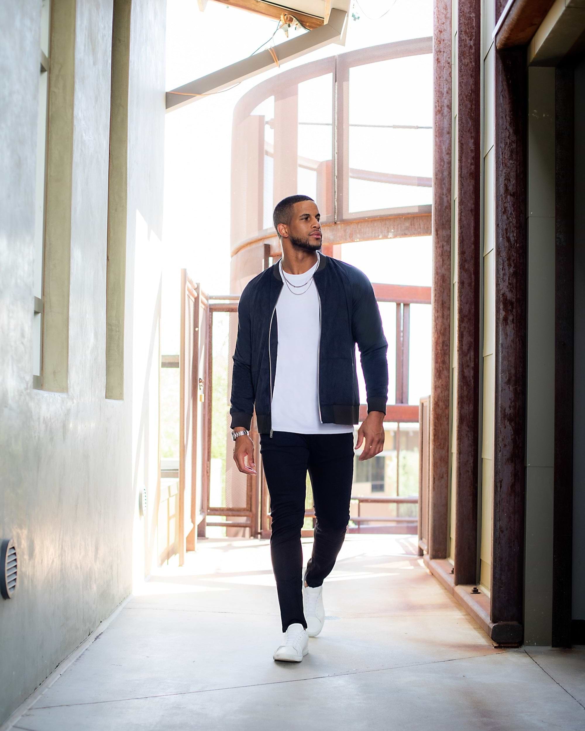 Athletic Fit Stretch Tech Chino - Black