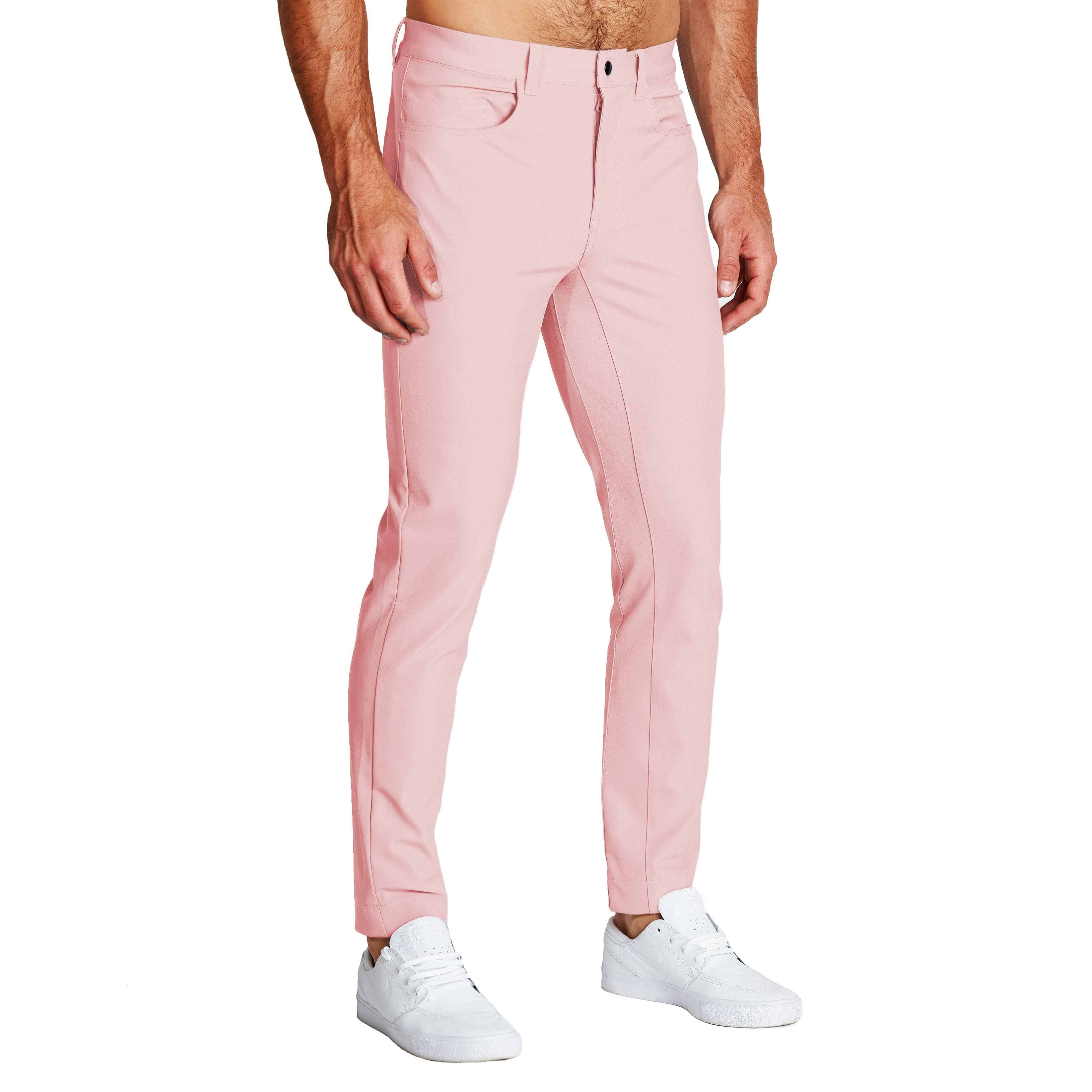 Athletic Fit Stretch Tech Chino - Coral Pink