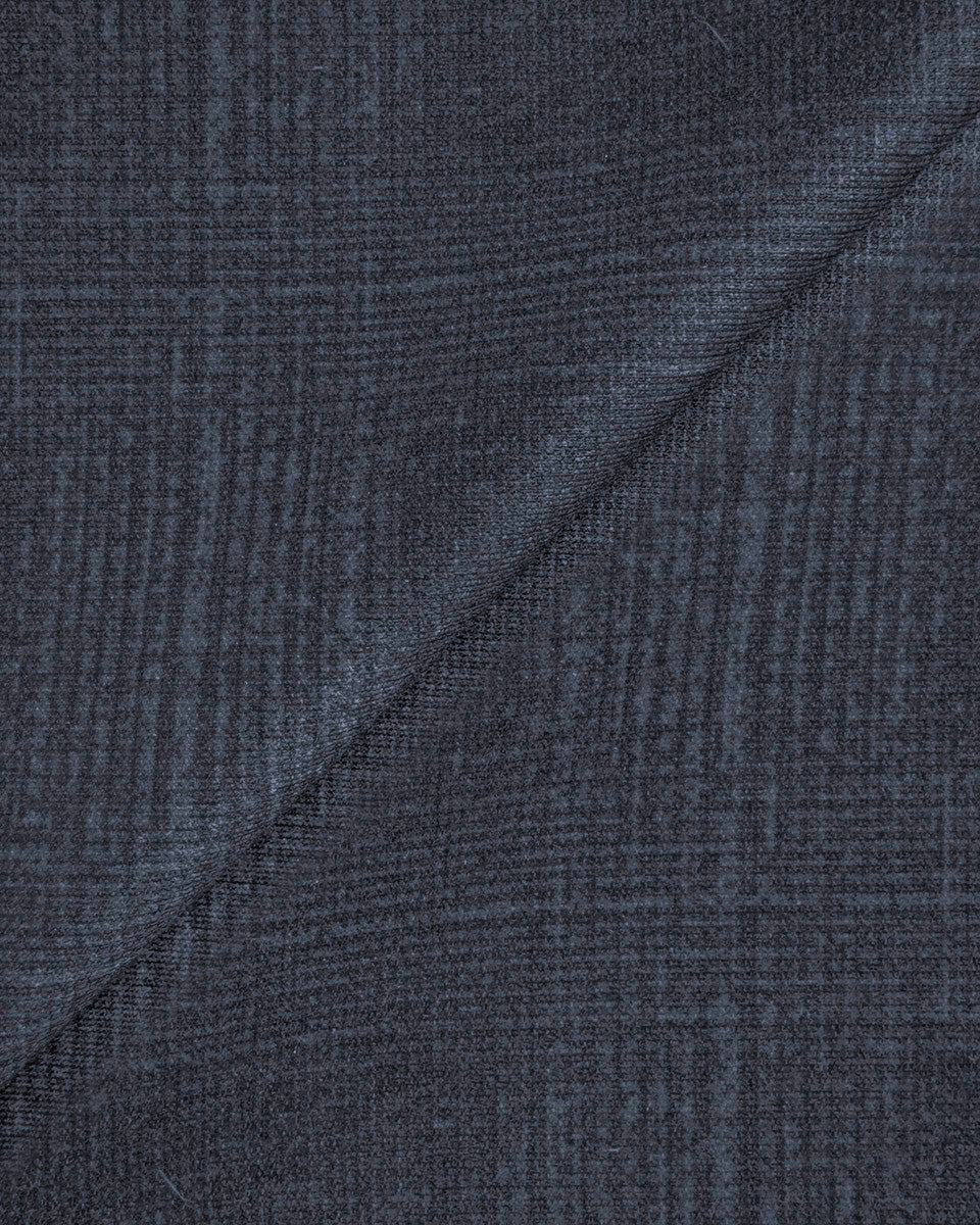 Athletic Fit Stretch Suit Pants - Midnight Navy Plaid
