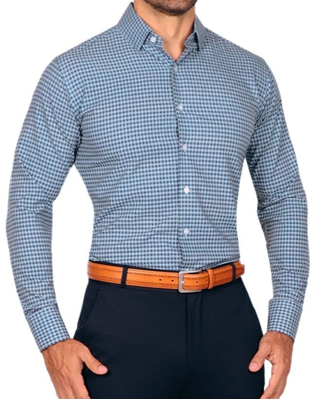 "The Brooklyn" Navy & Light Blue Gingham