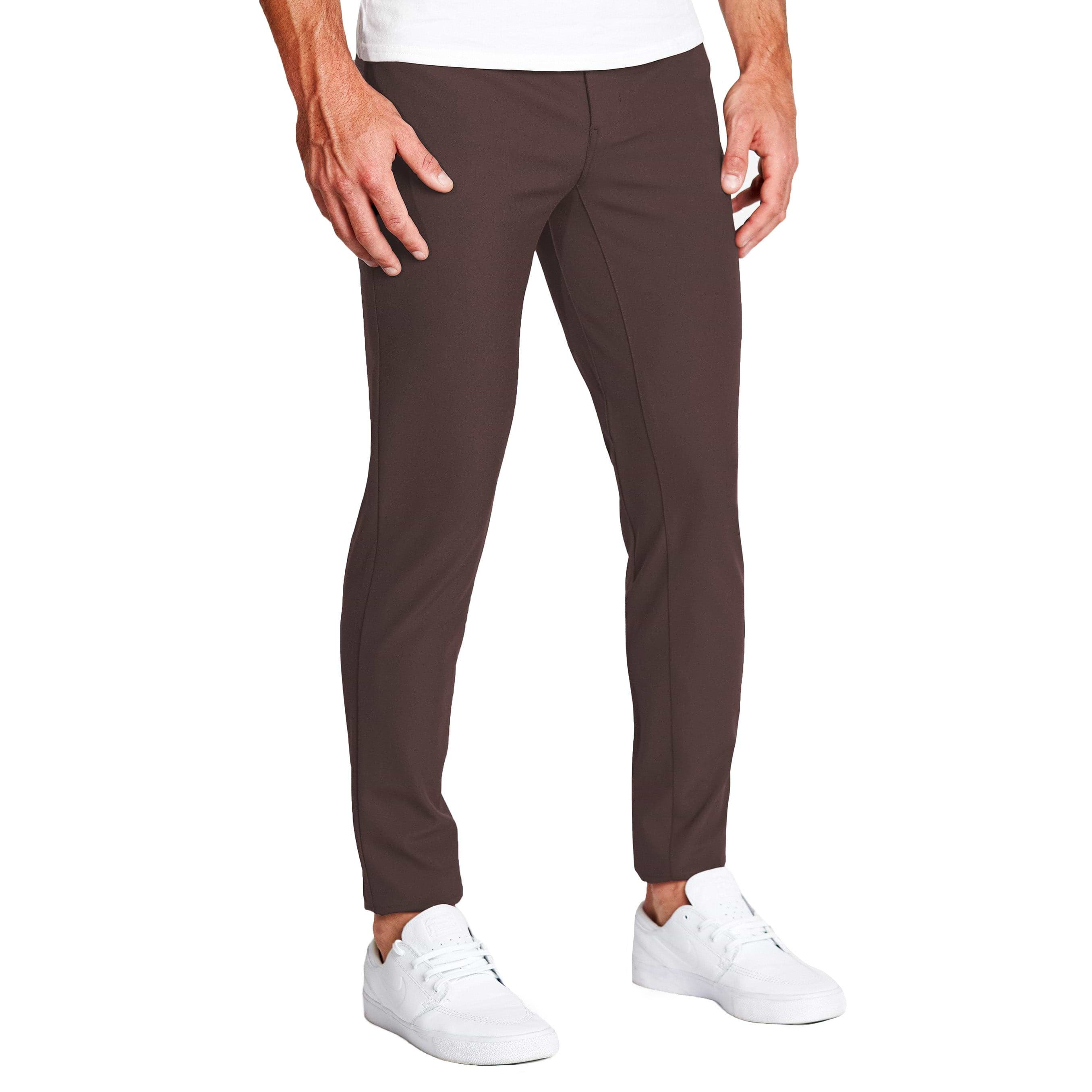 Athletic Fit Stretch Tech Chino - Brown