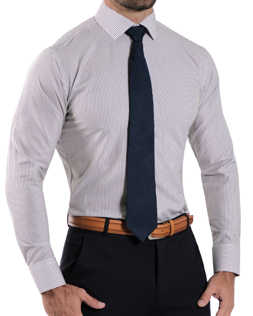 "The Calloway" Dark Brown Bengal Stripe