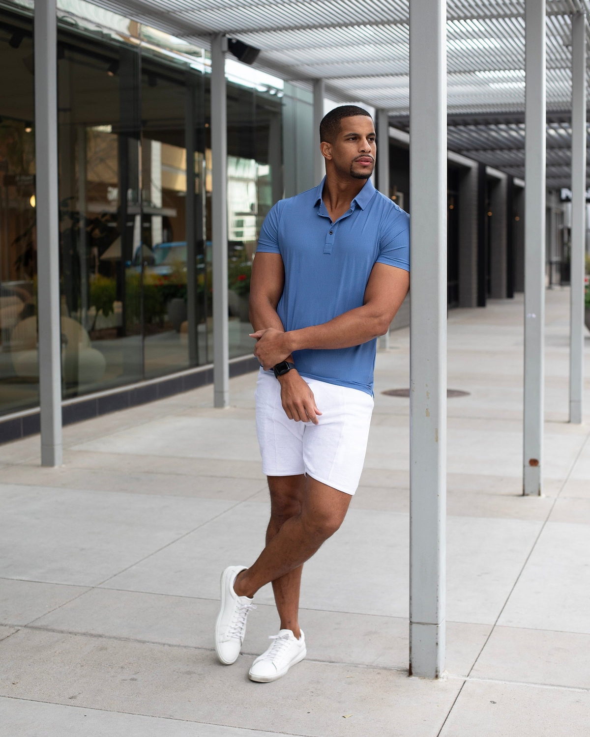Athletic Fit Shorts - White