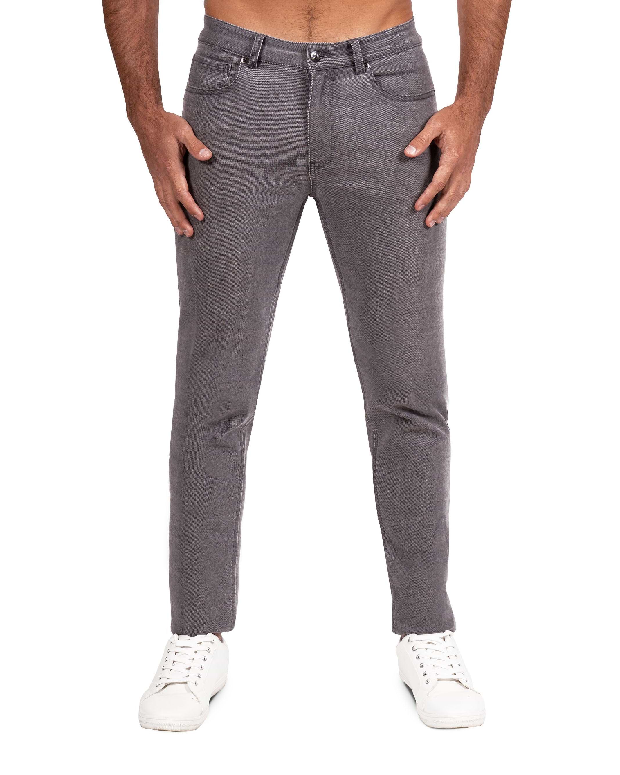 Athletic Fit Stretch Jeans - Slate Grey