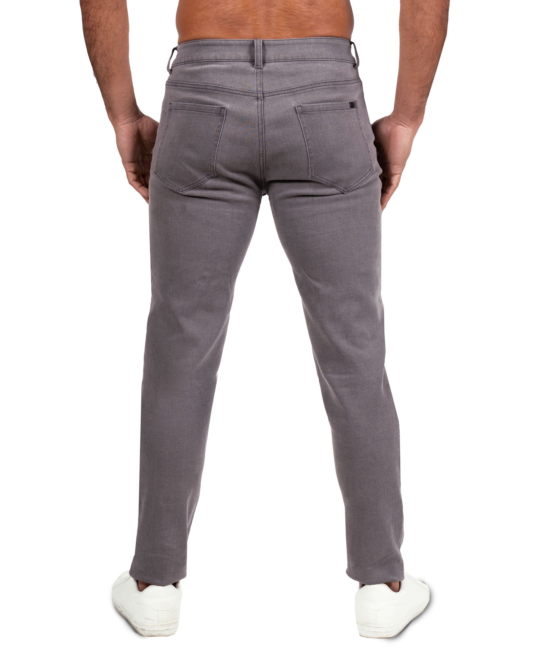 Athletic Fit Stretch Jeans - Slate Grey