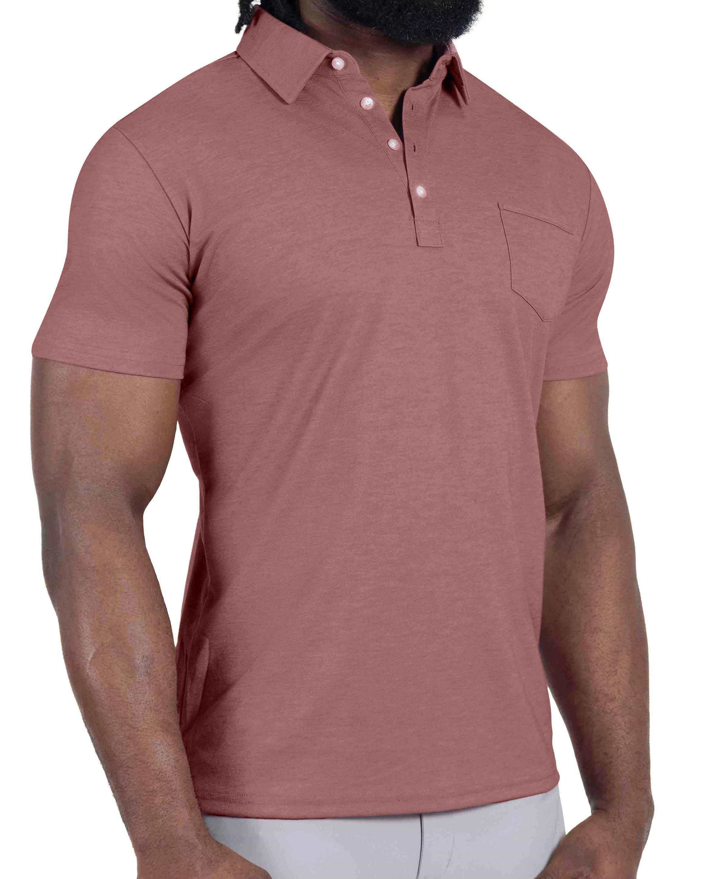 "The Avery" Maroon Pique Polo