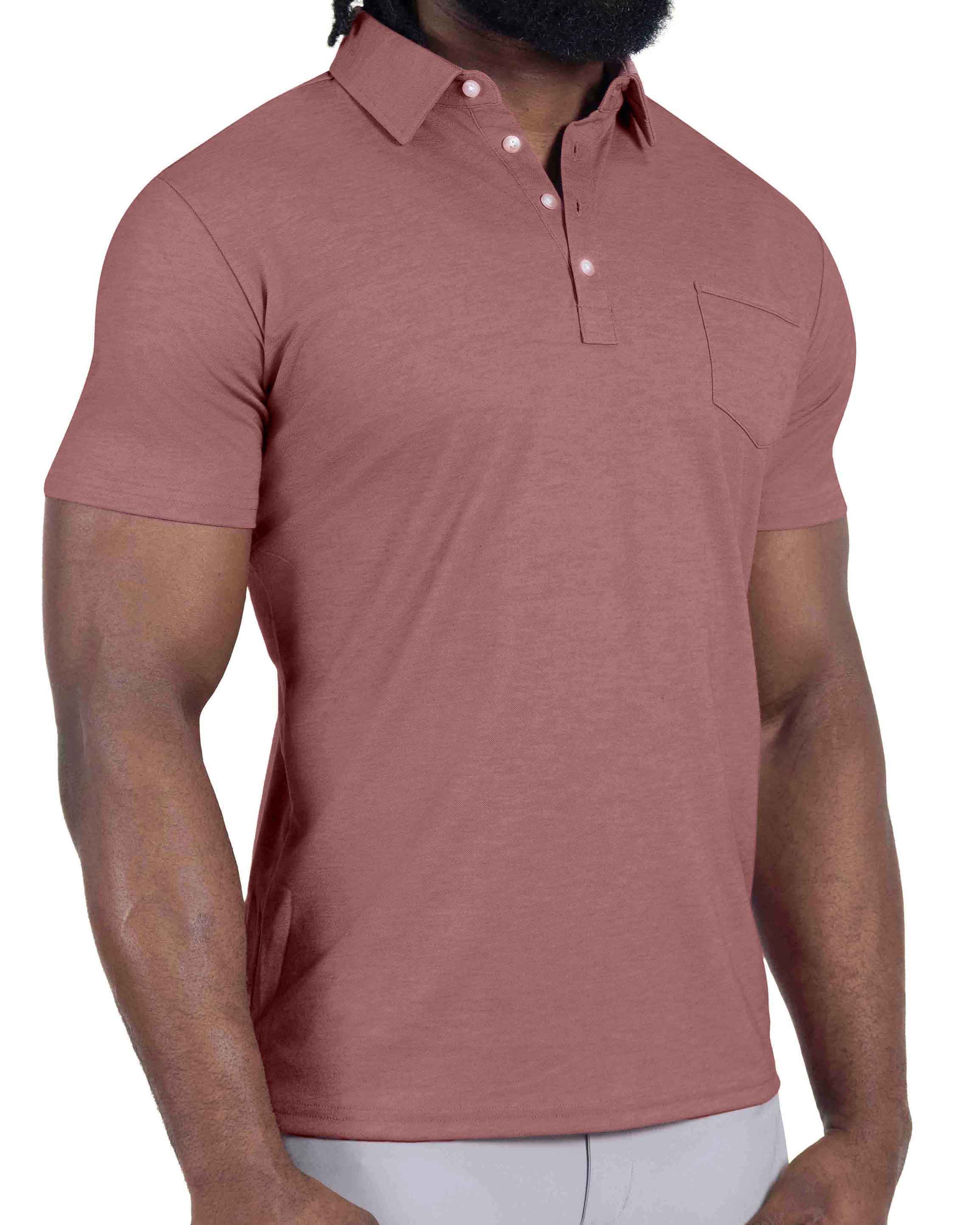 "The Avery" Maroon Pique Polo