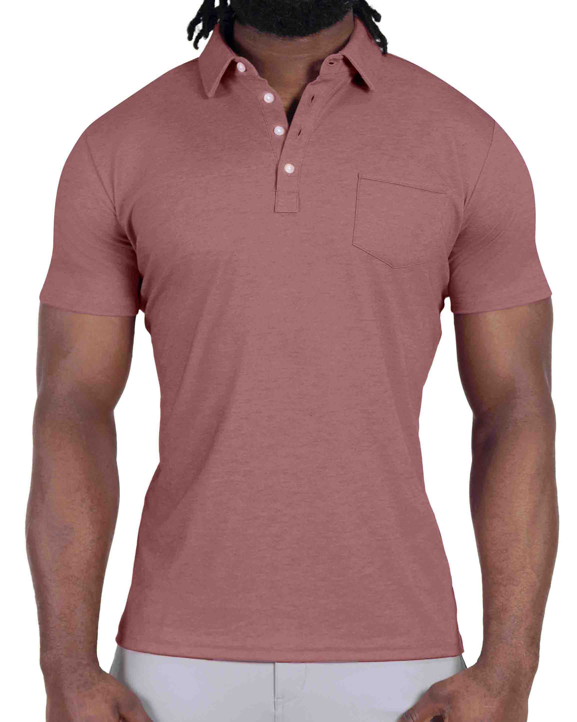 "The Avery" Maroon Pique Polo