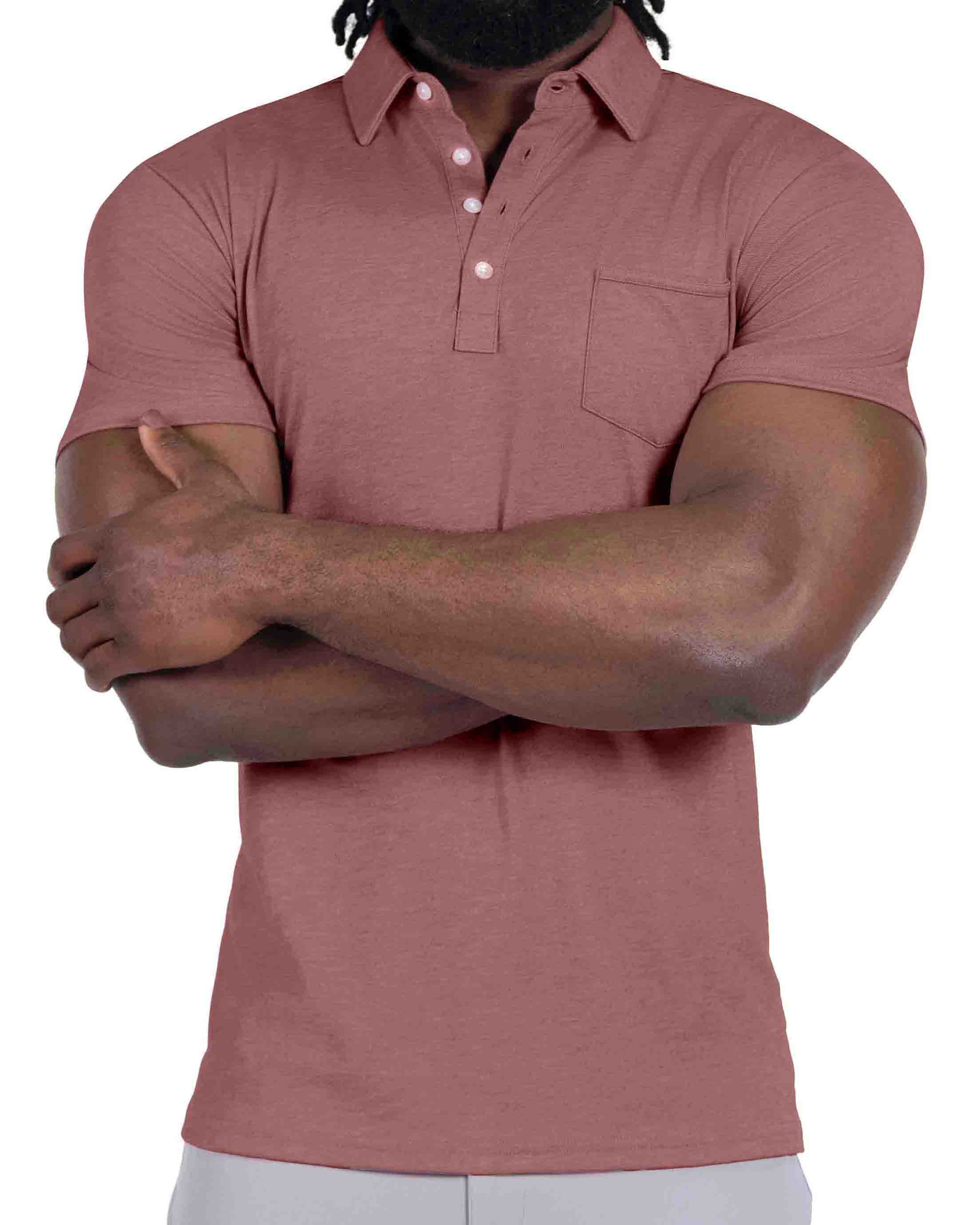 "The Avery" Maroon Pique Polo