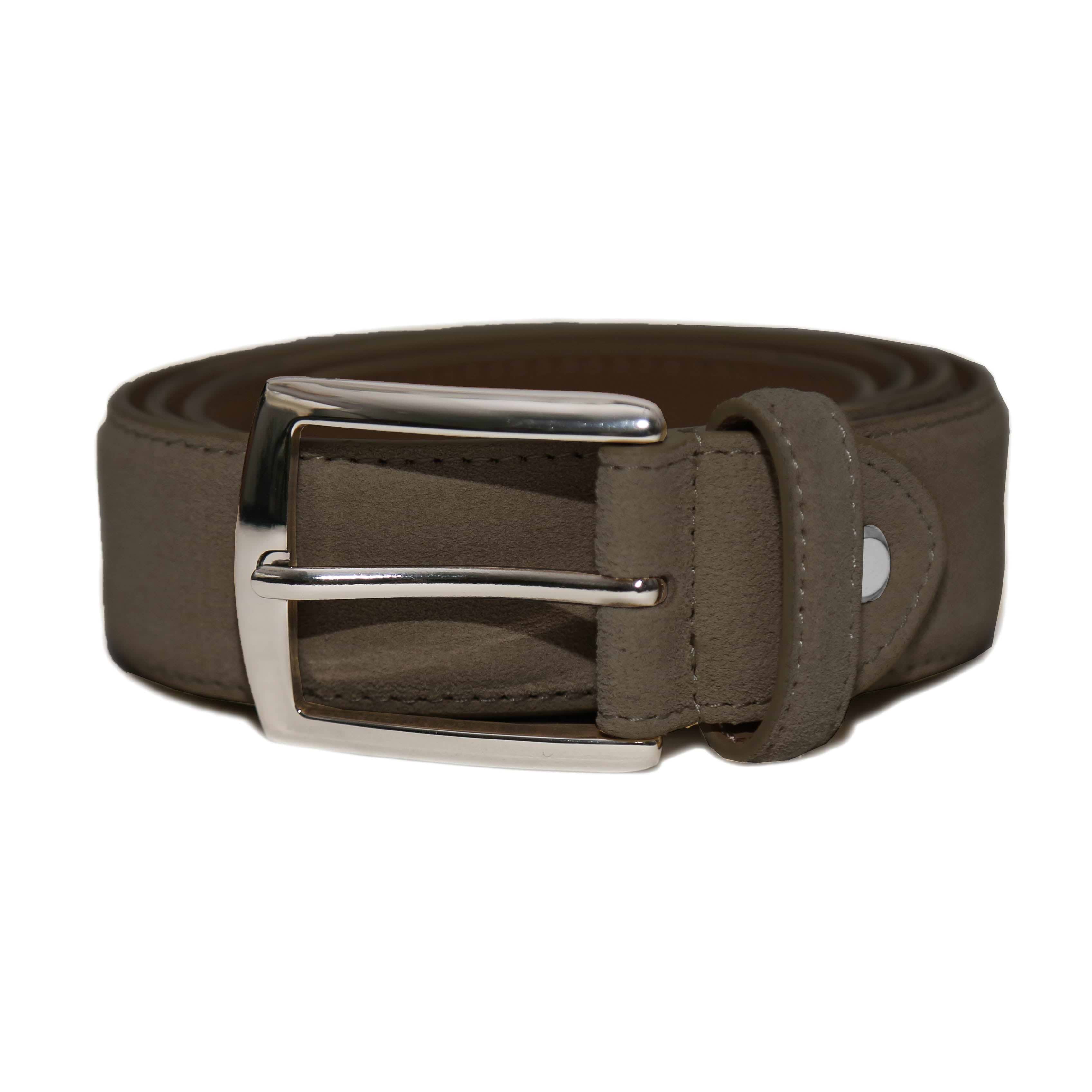 Suede Belt - Dark Brown