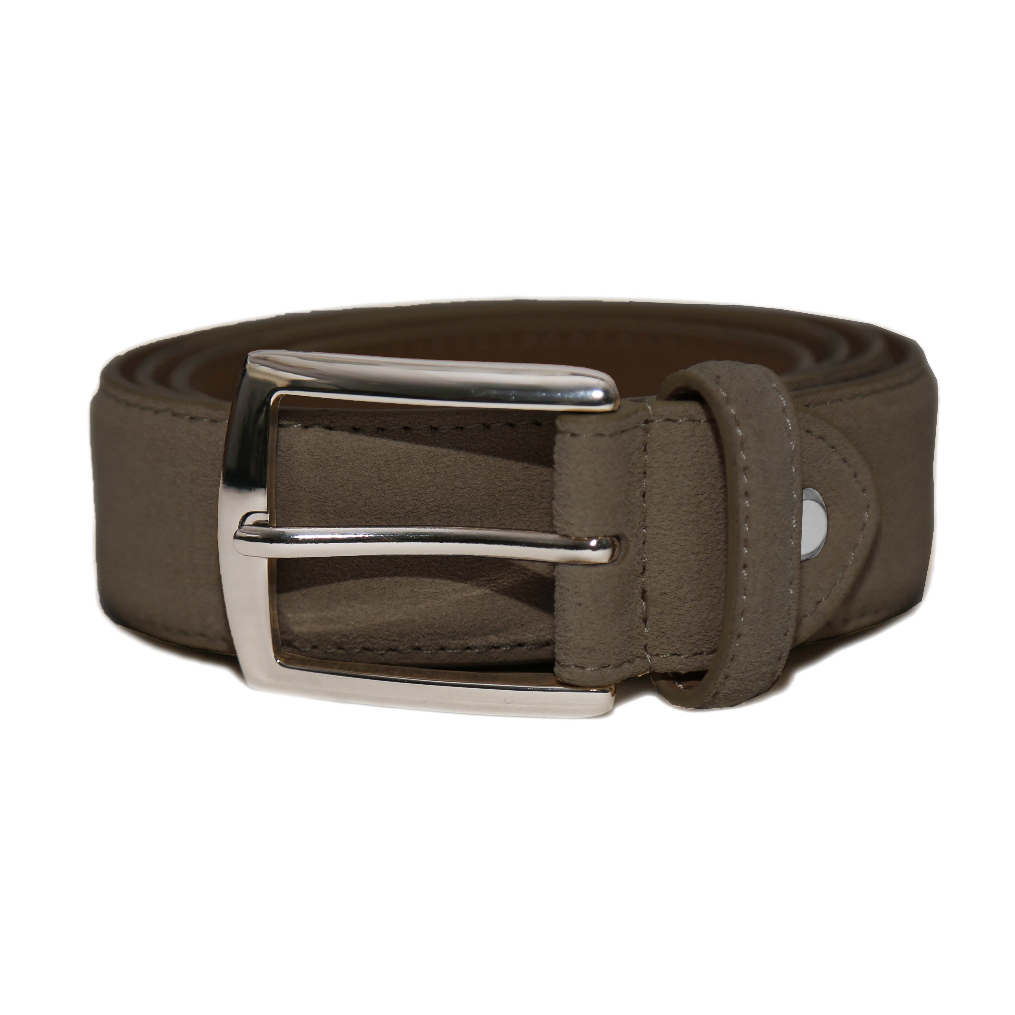 Suede Belt - Dark Brown