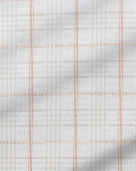 ''The Carl" Orange, Yellow, & White Plaid - Classic Fit