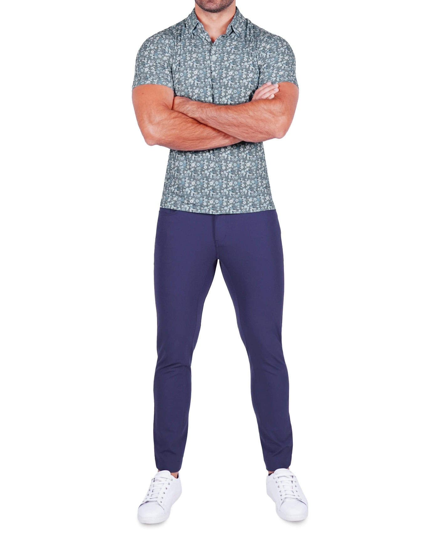 "The Evergreen" Abstract Sage Floral Print