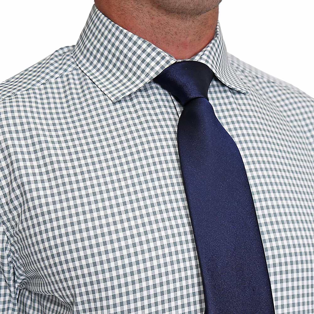 "The Chaney" Forest Green Gingham - Classic Fit