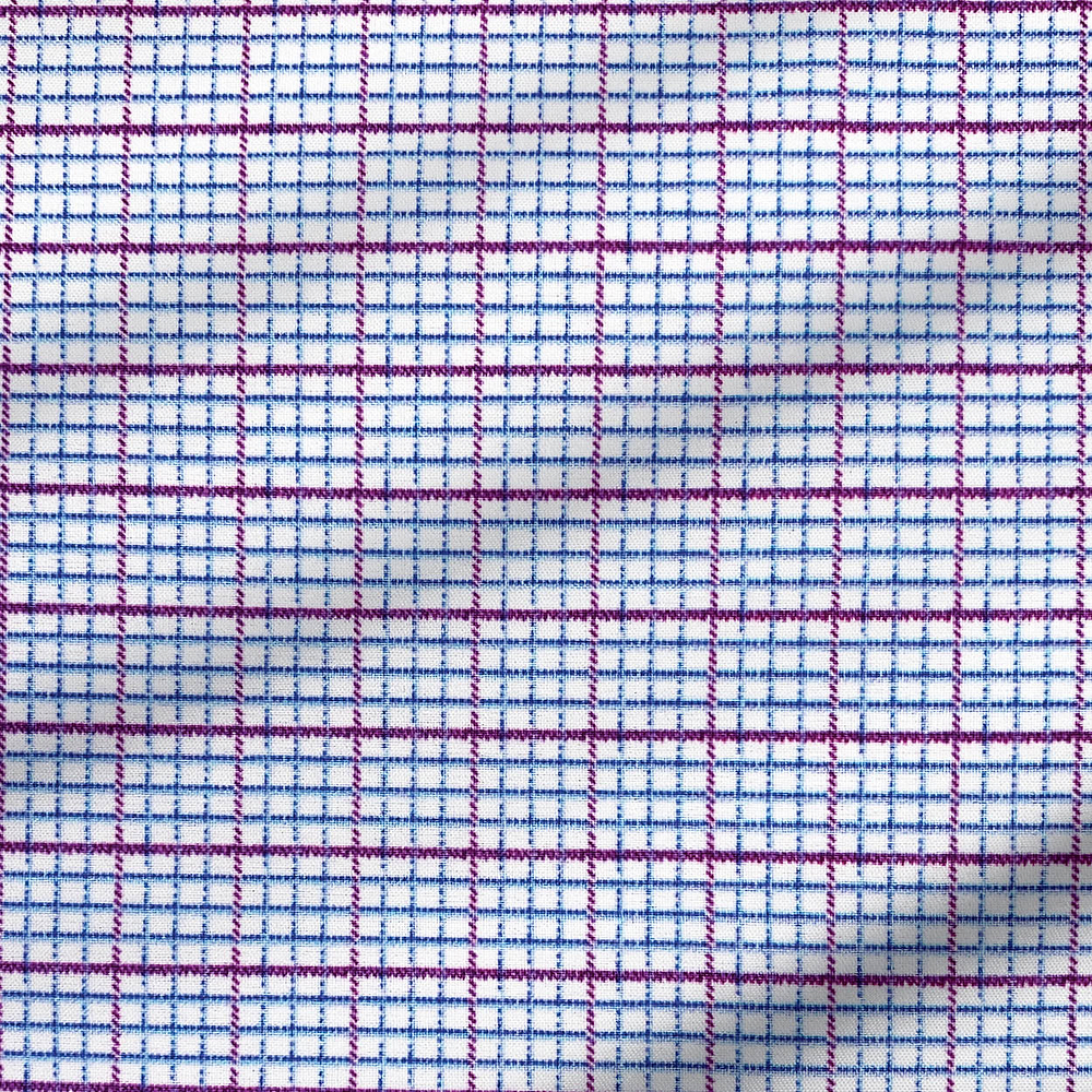 ''The Ivaan" Blue & Purple Double Grid