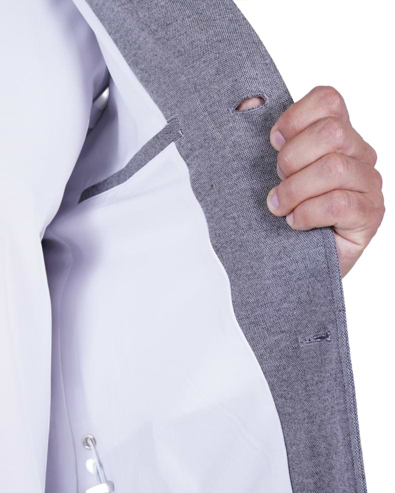 Knit Field Jacket - Grey