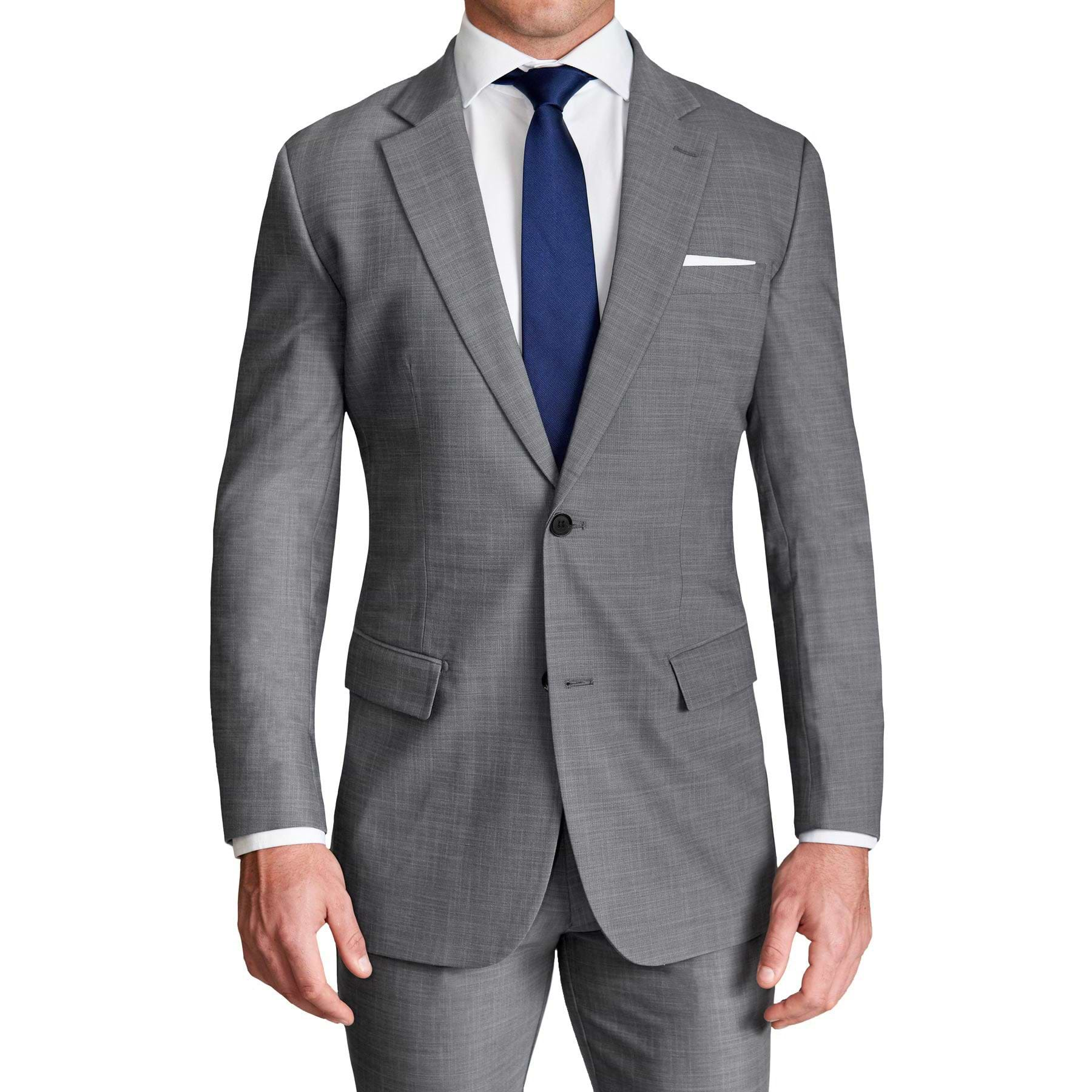 Athletic Fit Stretch Blazer - Heathered Grey