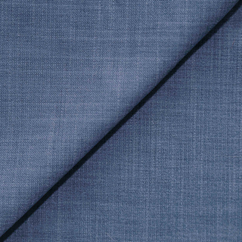 Athletic Fit Stretch Suit - Heathered Blue