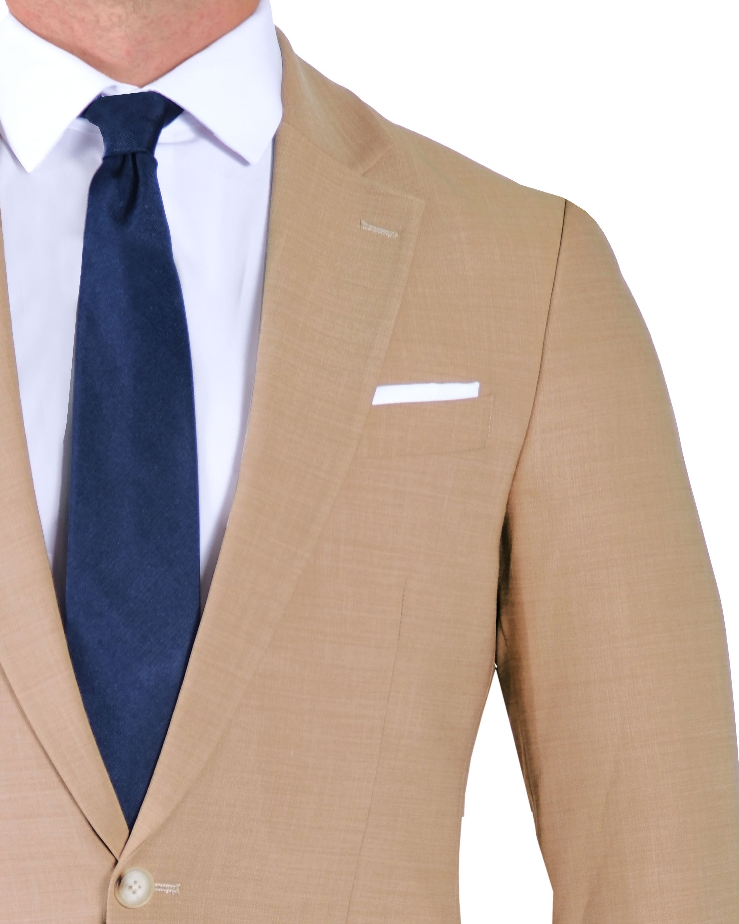 Athletic Fit Stretch Blazer - Heathered Sand
